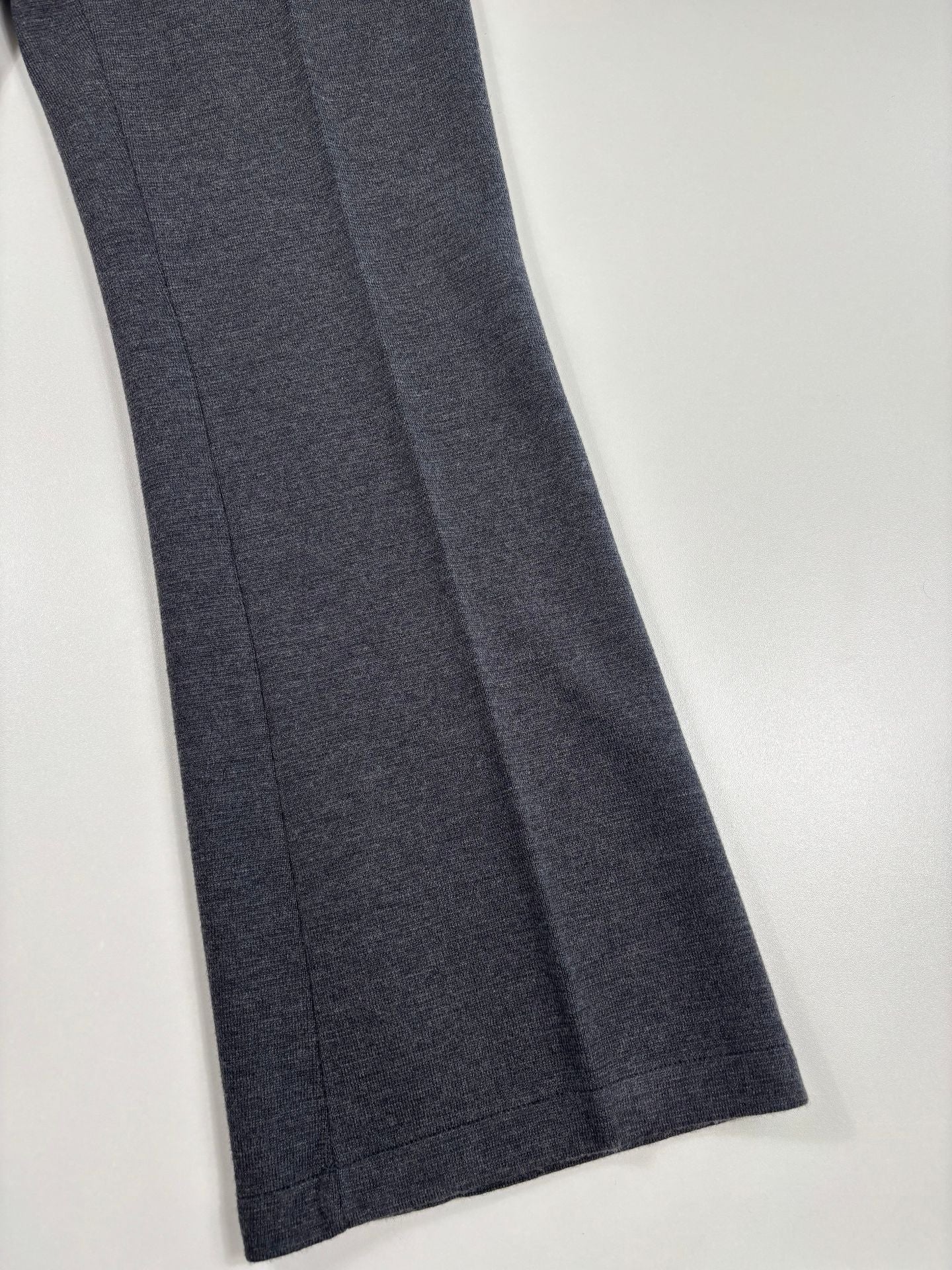 Pantalon évasé flare laine grise chinée – Crisoni Monte-Carlo – Taille 38/40-4
