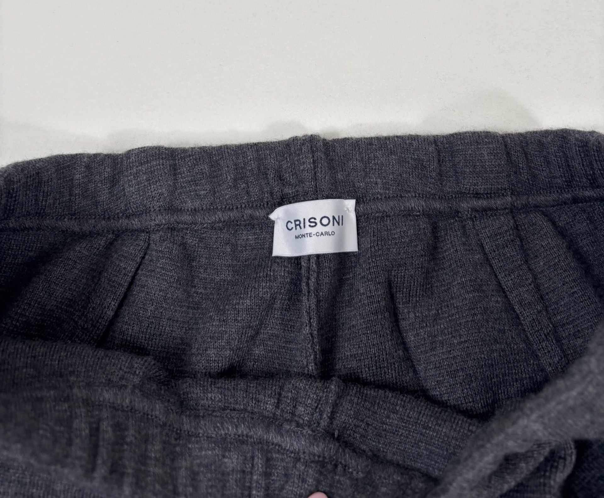 Pantalon évasé flare laine grise chinée – Crisoni Monte-Carlo – Taille 38/40-6