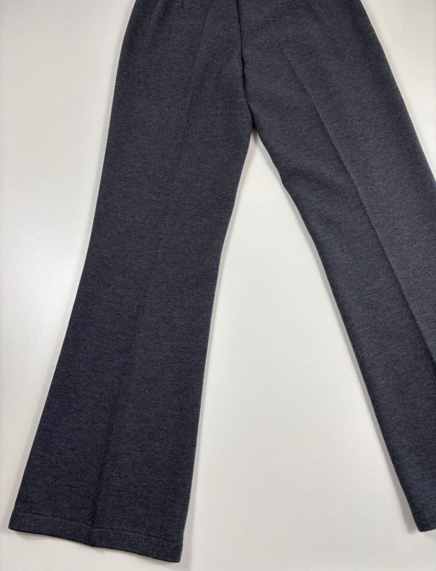 Pantalon évasé flare laine grise chinée – Crisoni Monte-Carlo – Taille 38/40-9