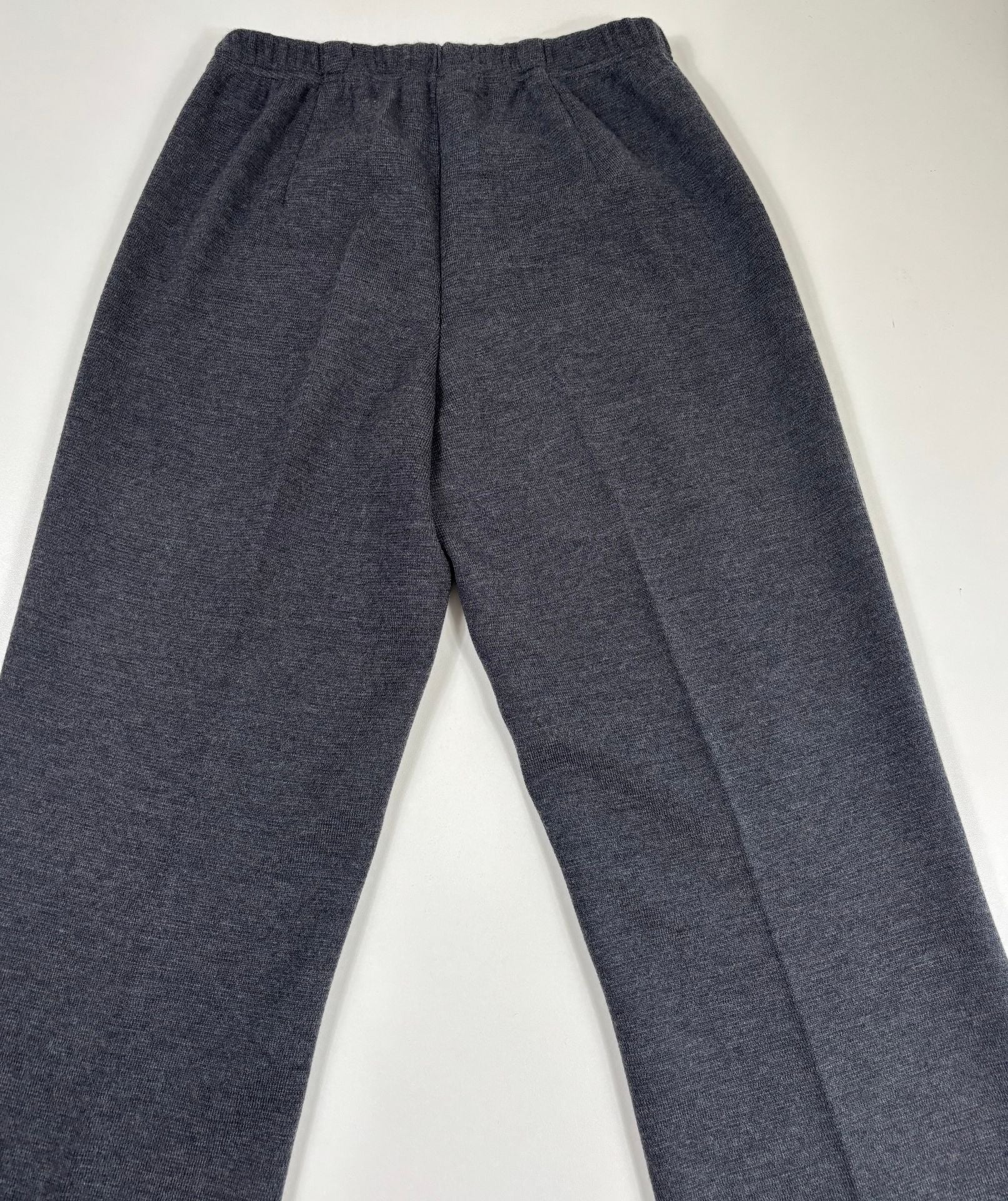 Pantalon évasé flare laine grise chinée – Crisoni Monte-Carlo – Taille 38/40-10