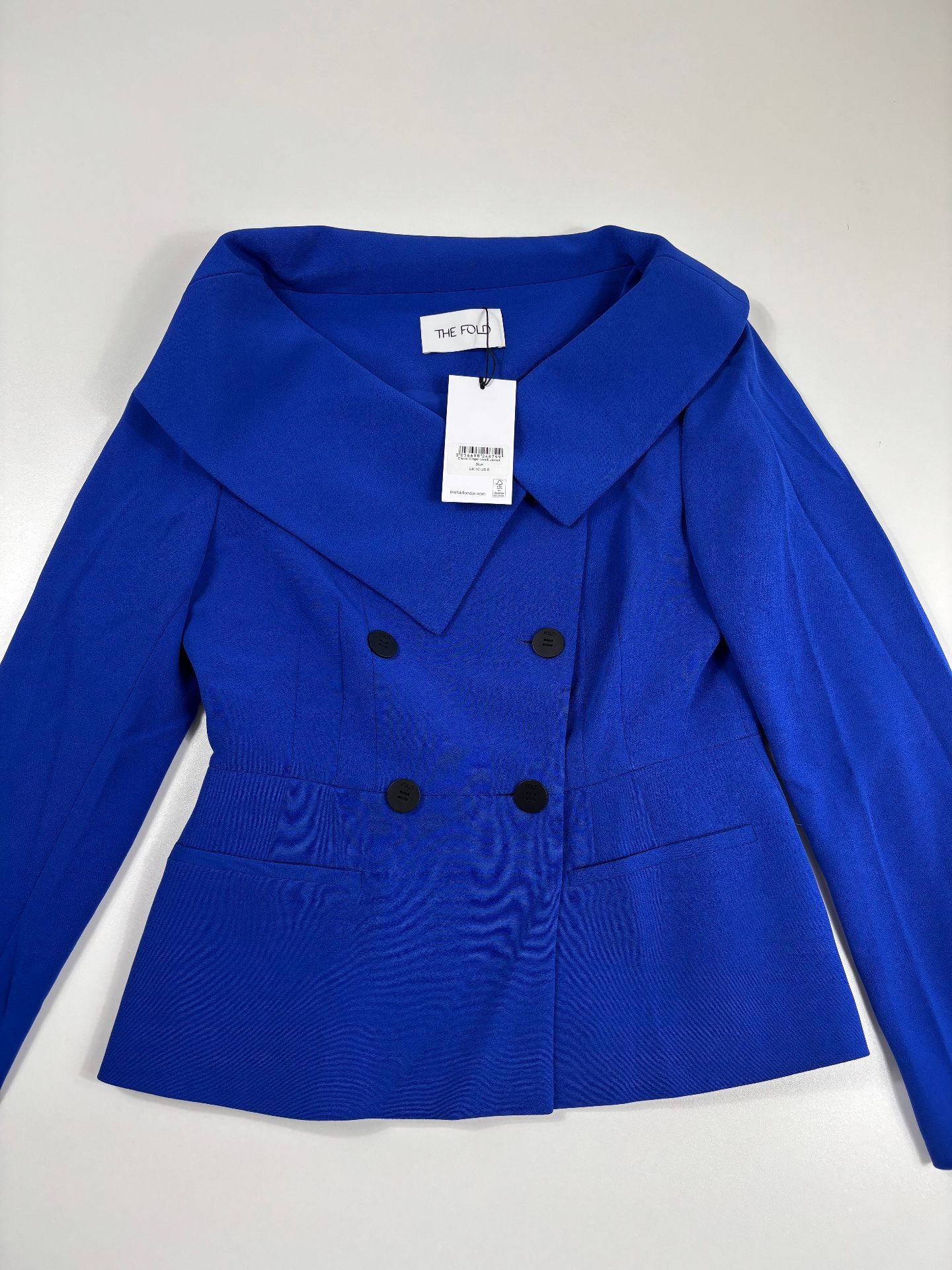 Blazer Lorelli Clever Crêpe bleu électrique – The Fold – Taille 38-2