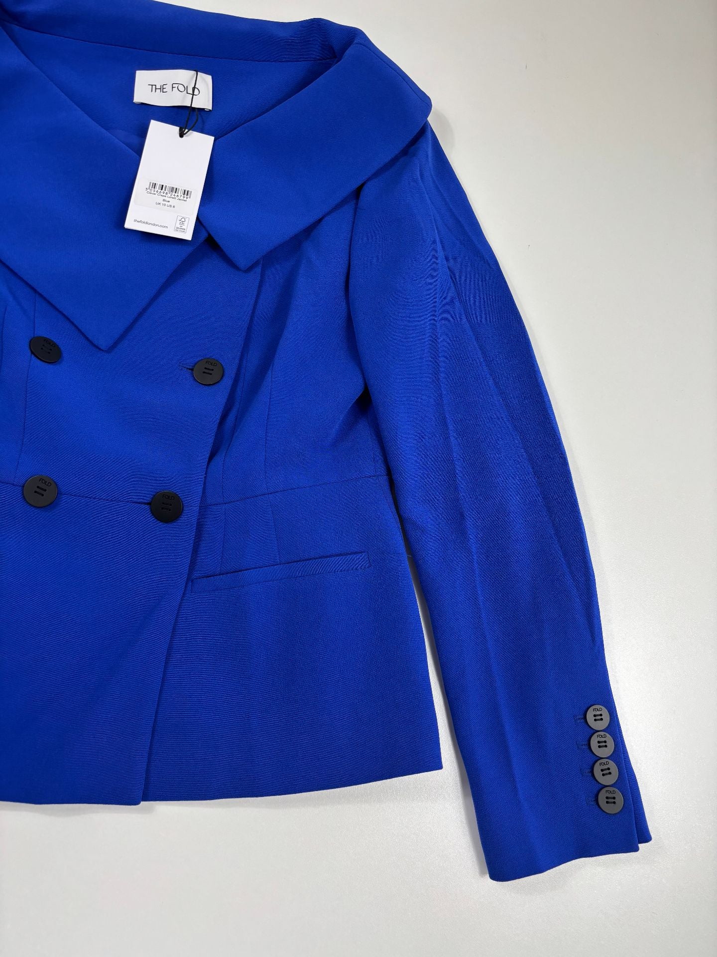 Blazer Lorelli Clever Crêpe bleu électrique – The Fold – Taille 38-3