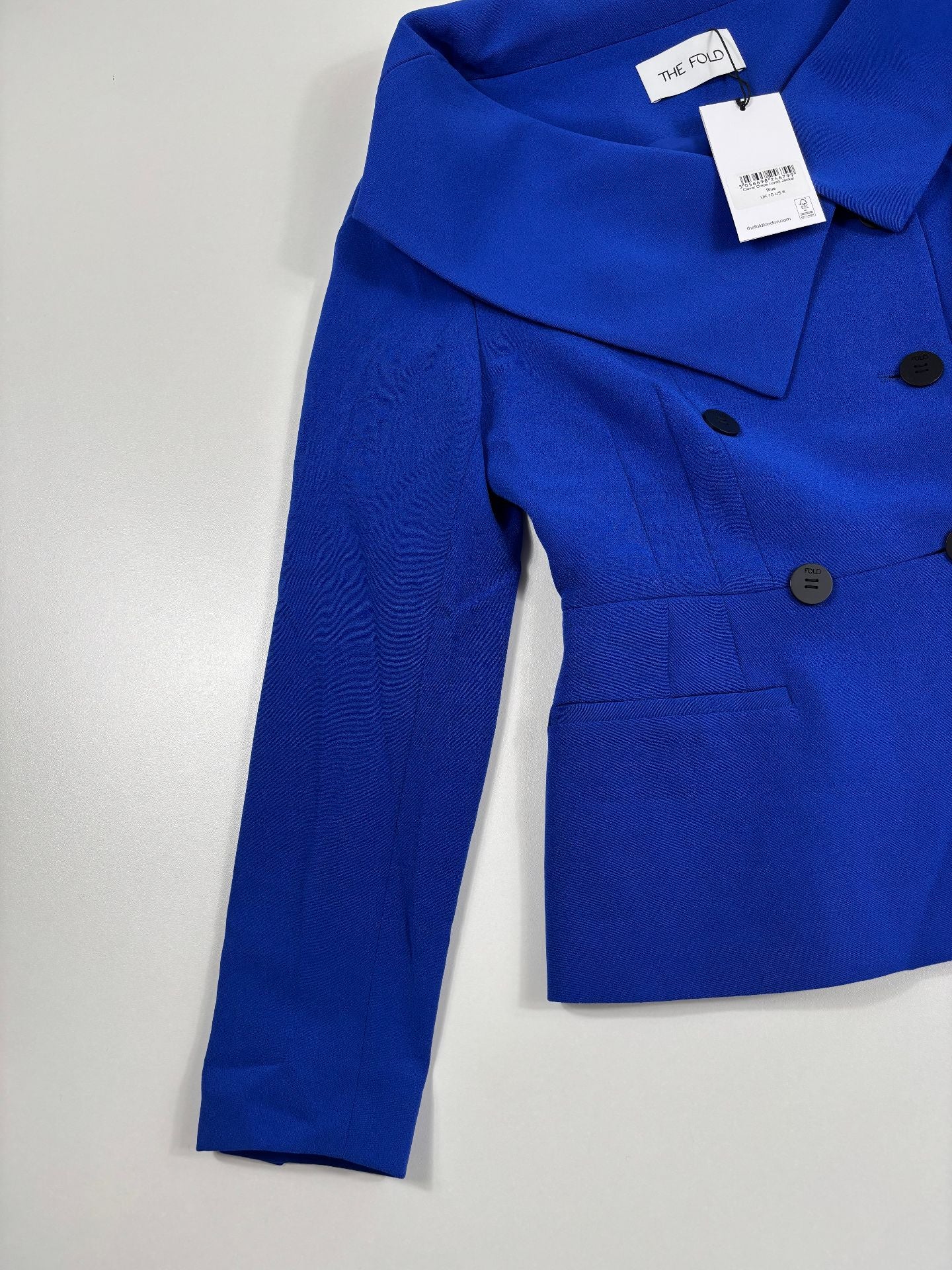 Blazer Lorelli Clever Crêpe bleu électrique – The Fold – Taille 38-5