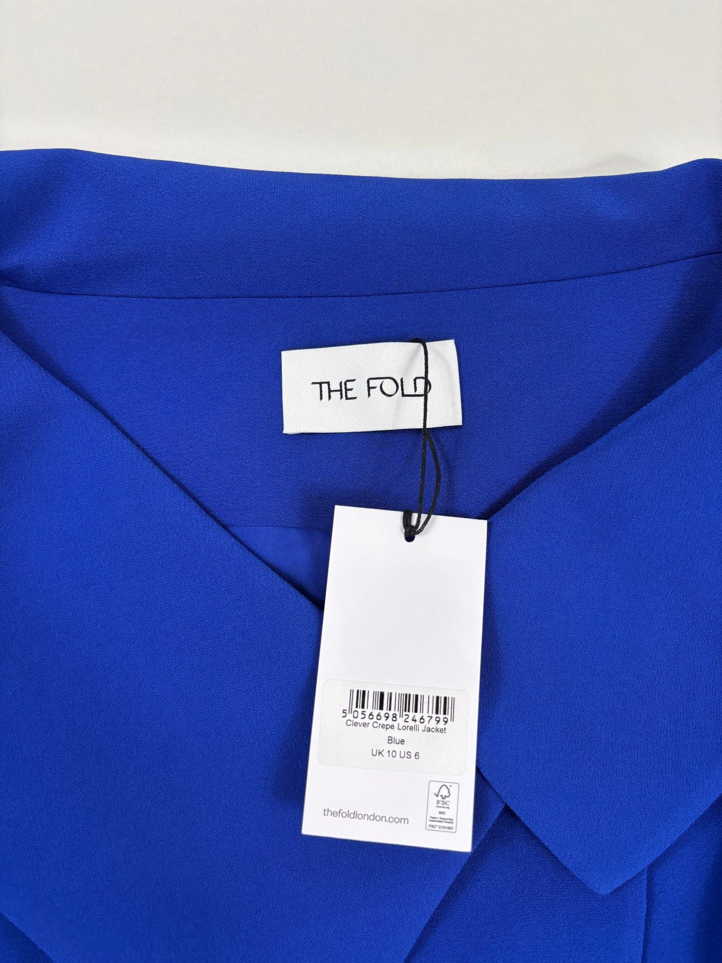Blazer Lorelli Clever Crêpe bleu électrique – The Fold – Taille 38-6
