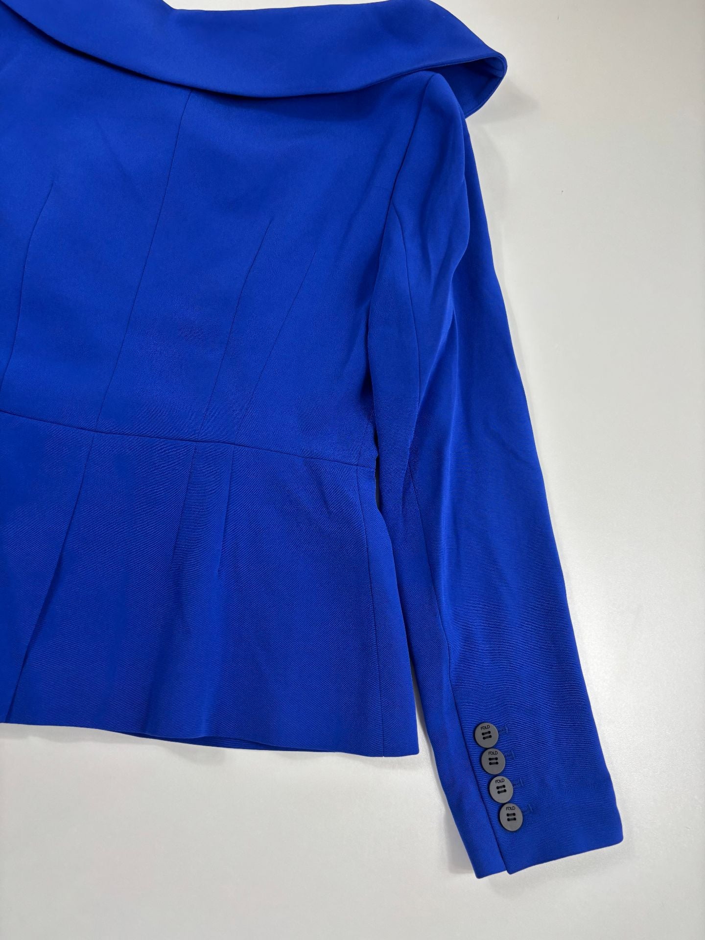 Blazer Lorelli Clever Crêpe bleu électrique – The Fold – Taille 38-10