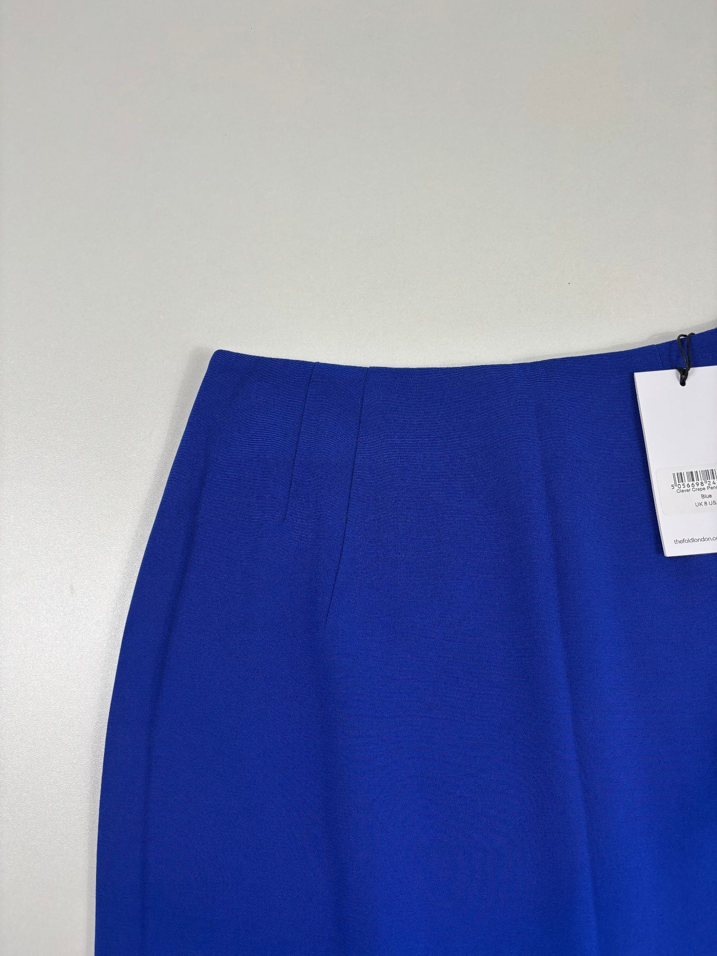 Jupe crayon Syros crêpe bleu électrique – The Fold – Taille 36-3