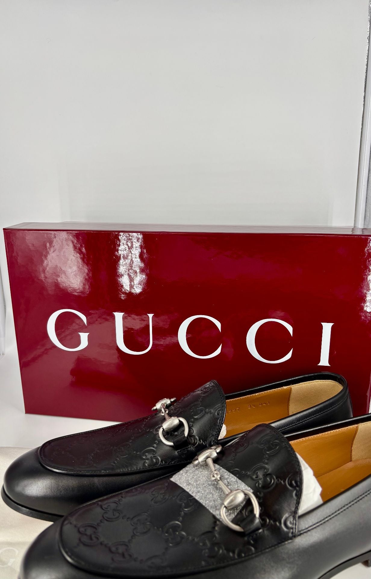 Men's black leather loafers – Gucci – Size 42.5-3