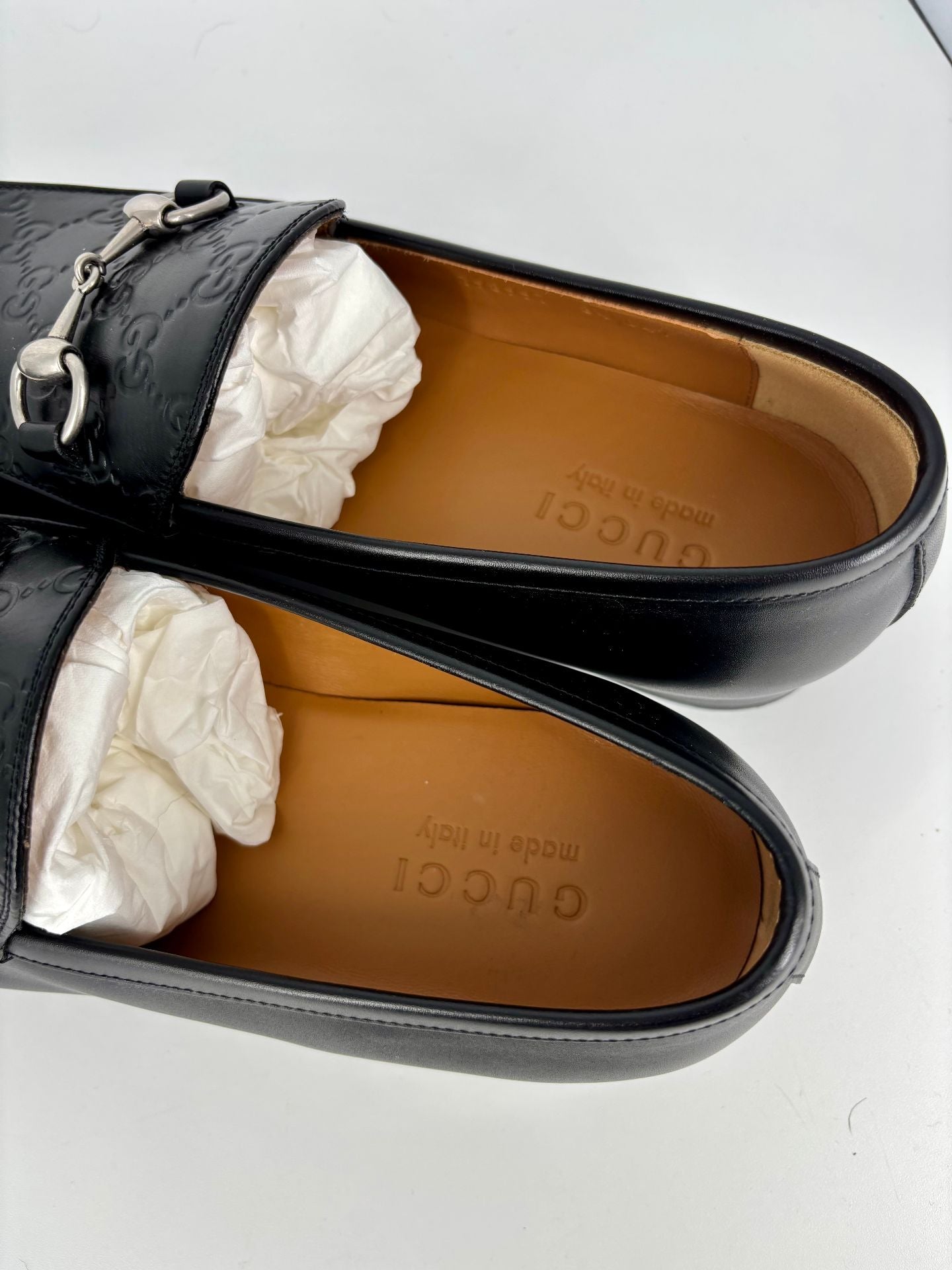 Men's black leather loafers – Gucci – Size 42.5-4