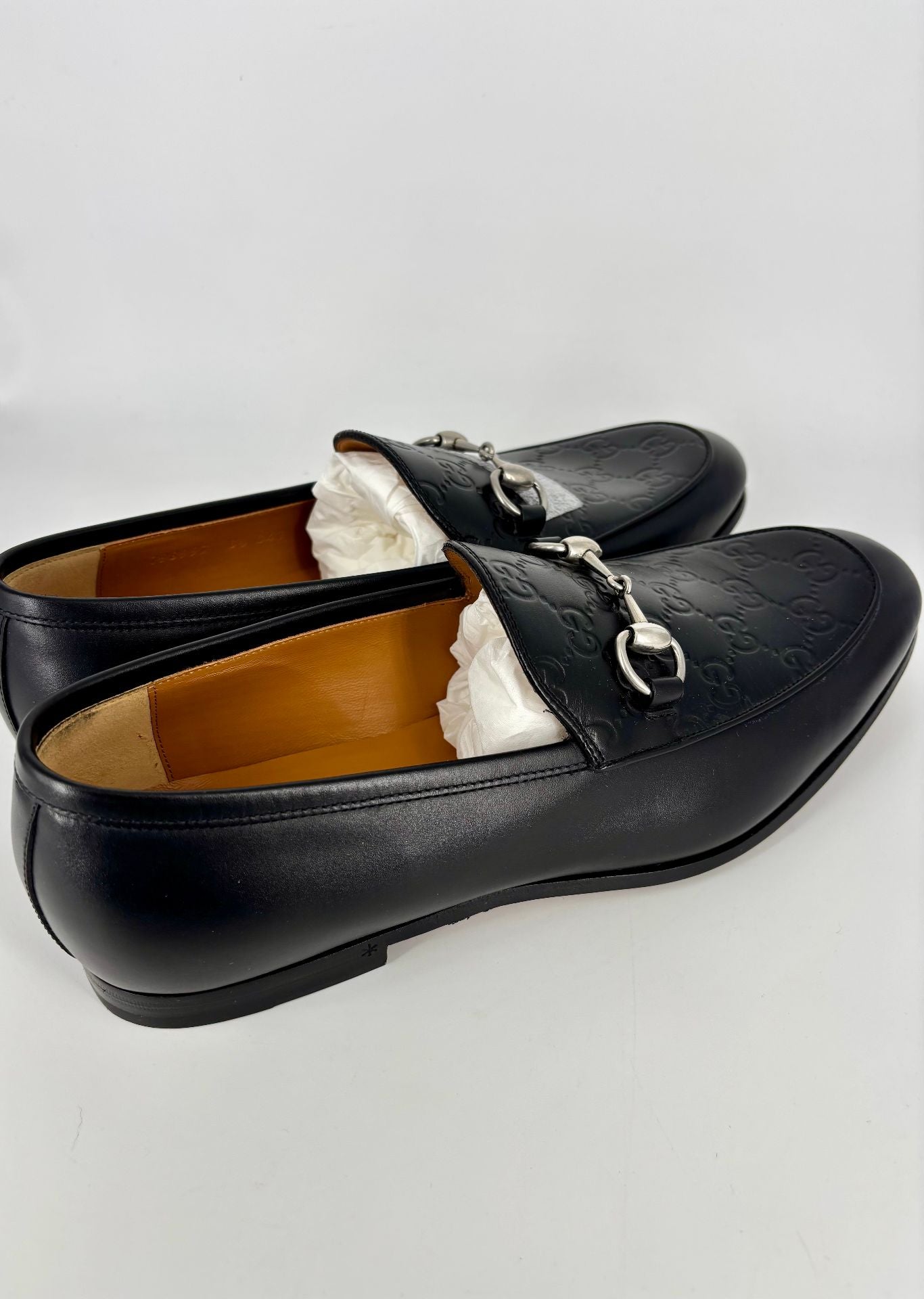 Men's black leather loafers – Gucci – Size 42.5-6