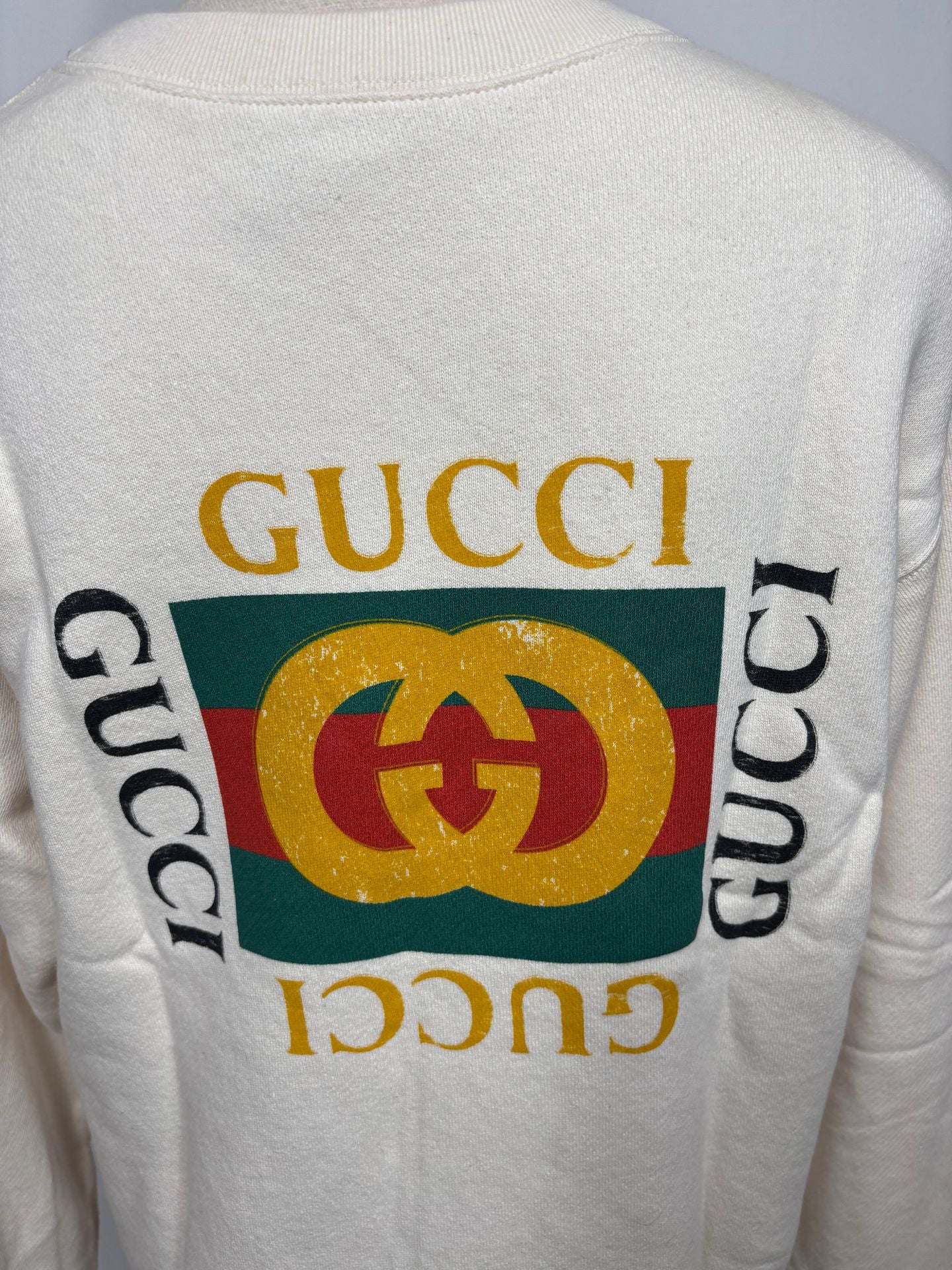 Pull Gucci ivoire imprimé tigres – Taille XS-7