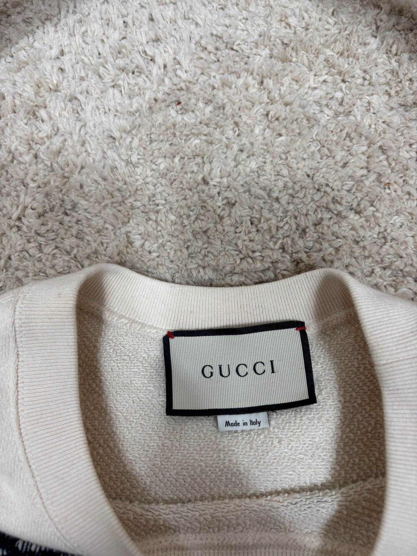 Pull Gucci ivoire imprimé tigres – Taille XS-8
