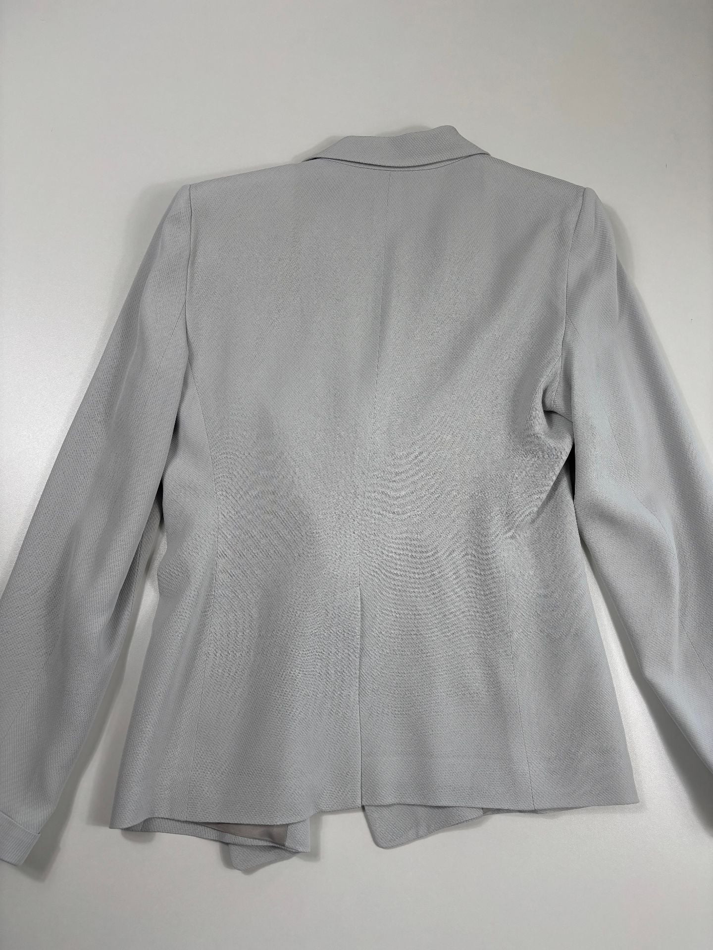 Blazer Icon gris perle texturé asymétrique – Emporio Armani – Taille 42-7
