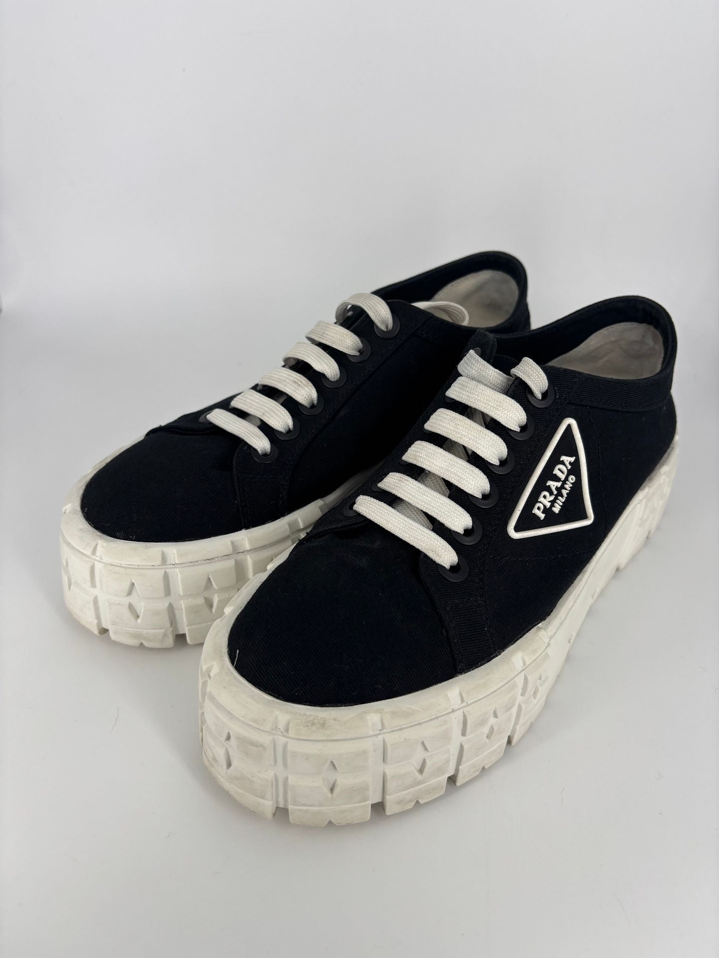 Black wedge sneakers – Prada – Size 38.5-3