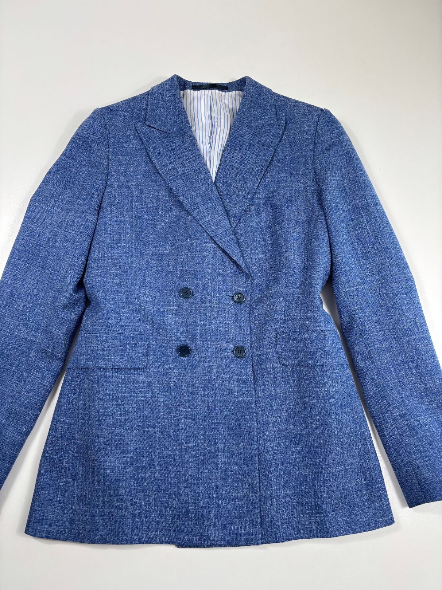 Ensemble tailleur Crisoni Monte-Carlo bleu chiné – T.38-2