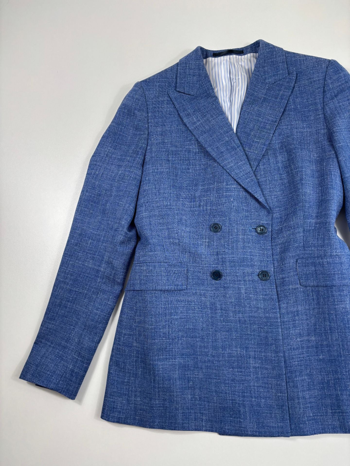 Ensemble tailleur Crisoni Monte-Carlo bleu chiné – T.38-3