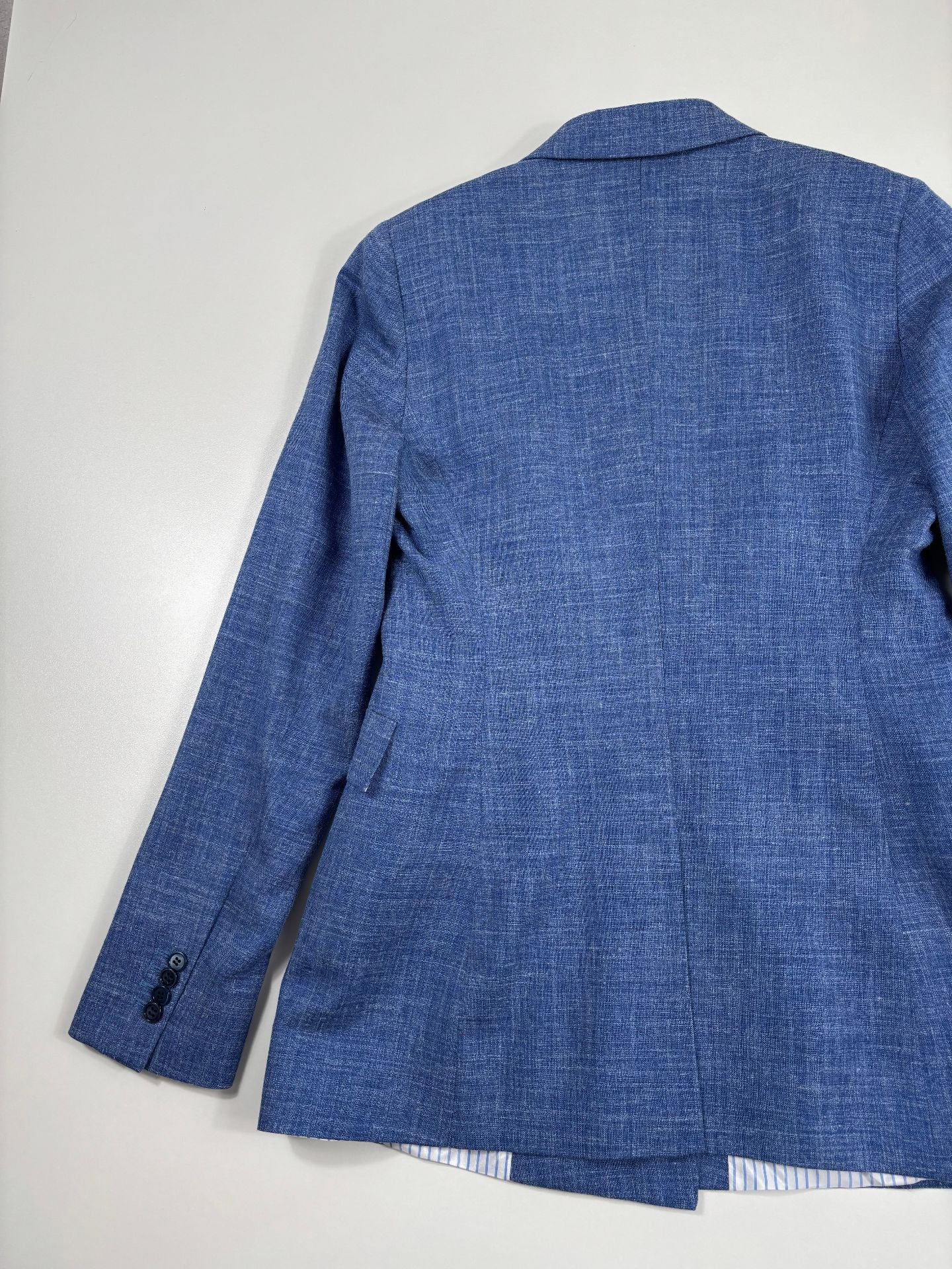 Ensemble tailleur Crisoni Monte-Carlo bleu chiné – T.38-8