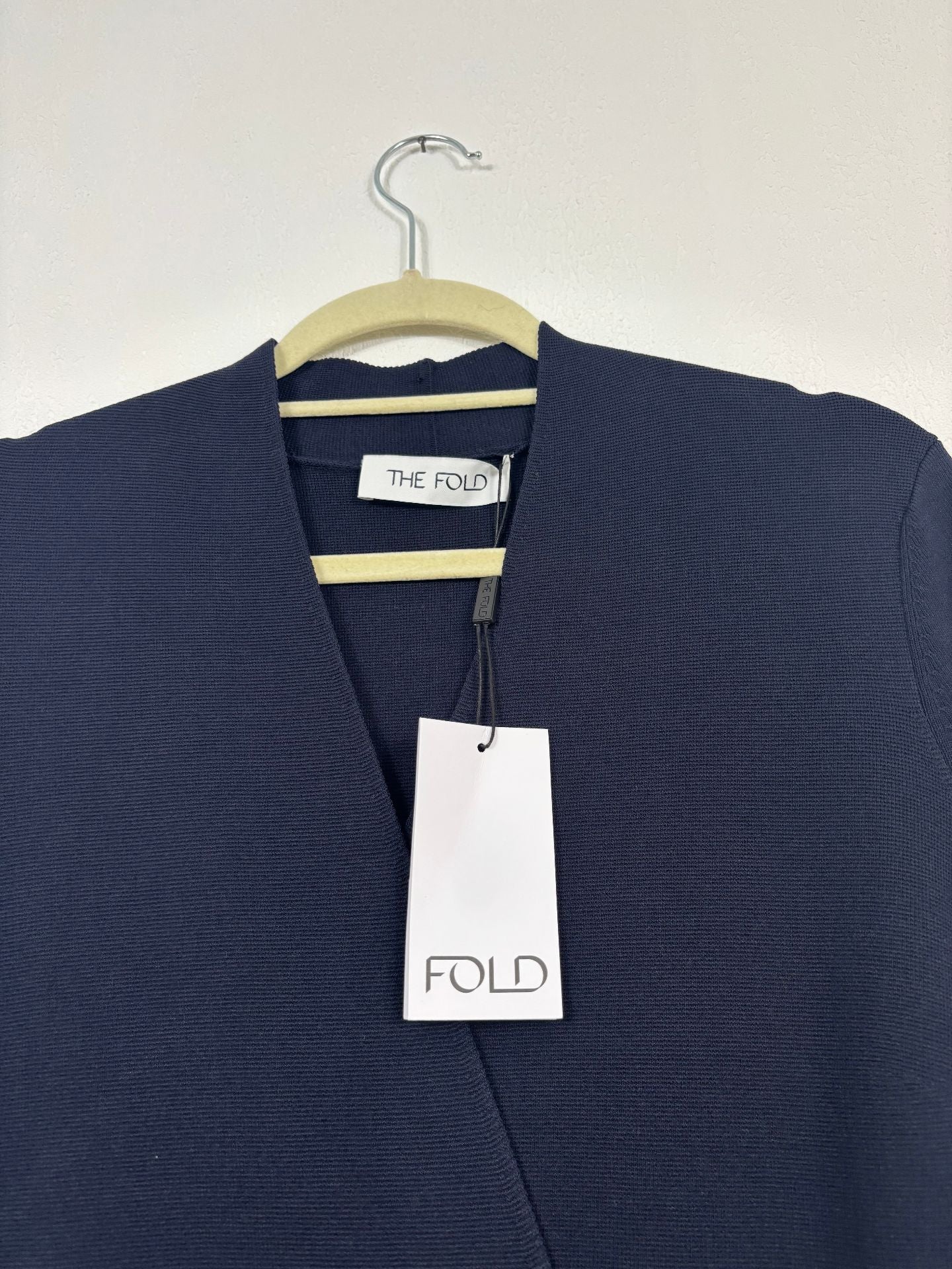 Robe The Fold London Lamont Sculpt Knit bleu marine – T.38-4