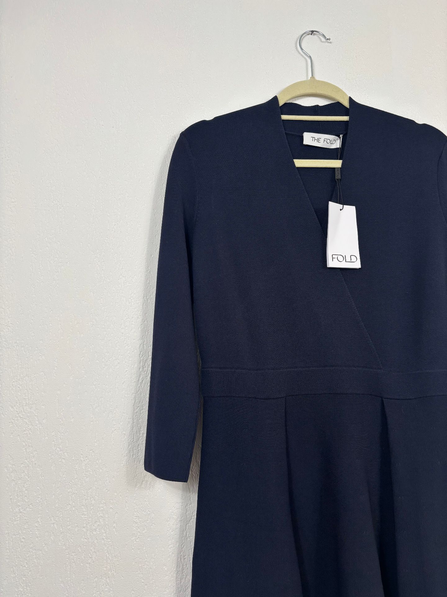 Robe The Fold London Lamont Sculpt Knit bleu marine – T.38-5