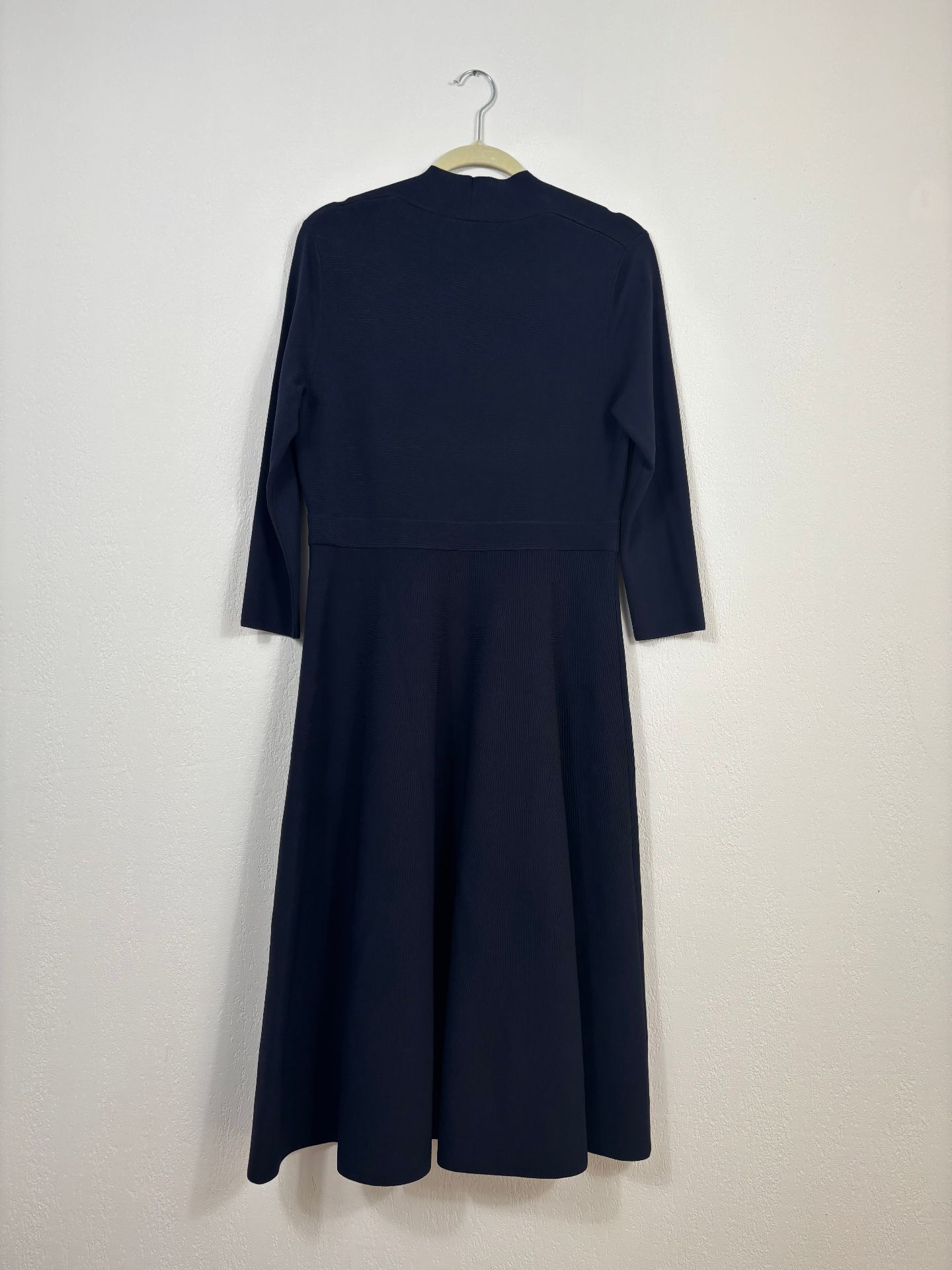Robe The Fold London Lamont Sculpt Knit bleu marine – T.38-7