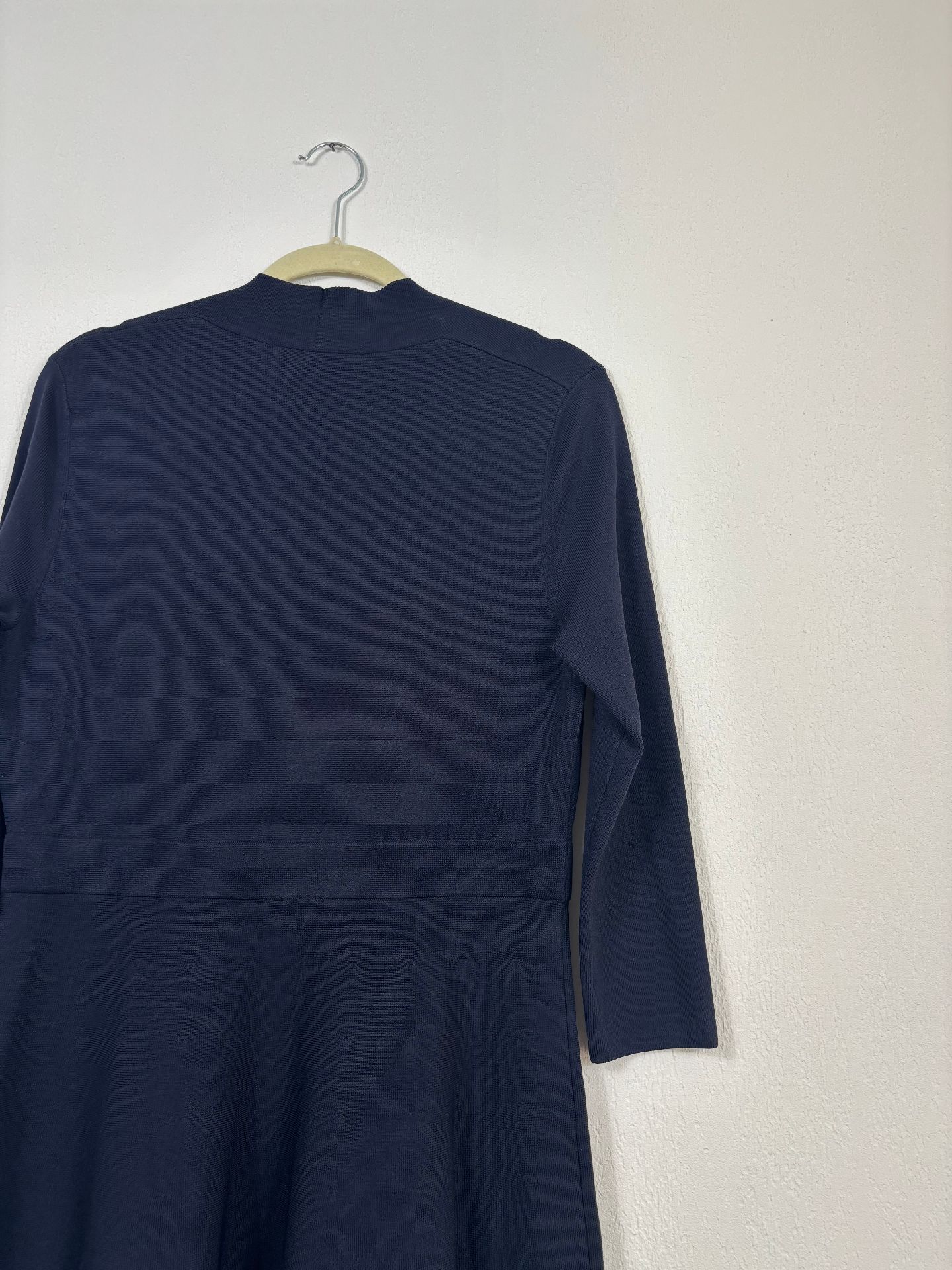 Robe The Fold London Lamont Sculpt Knit bleu marine – T.38-9