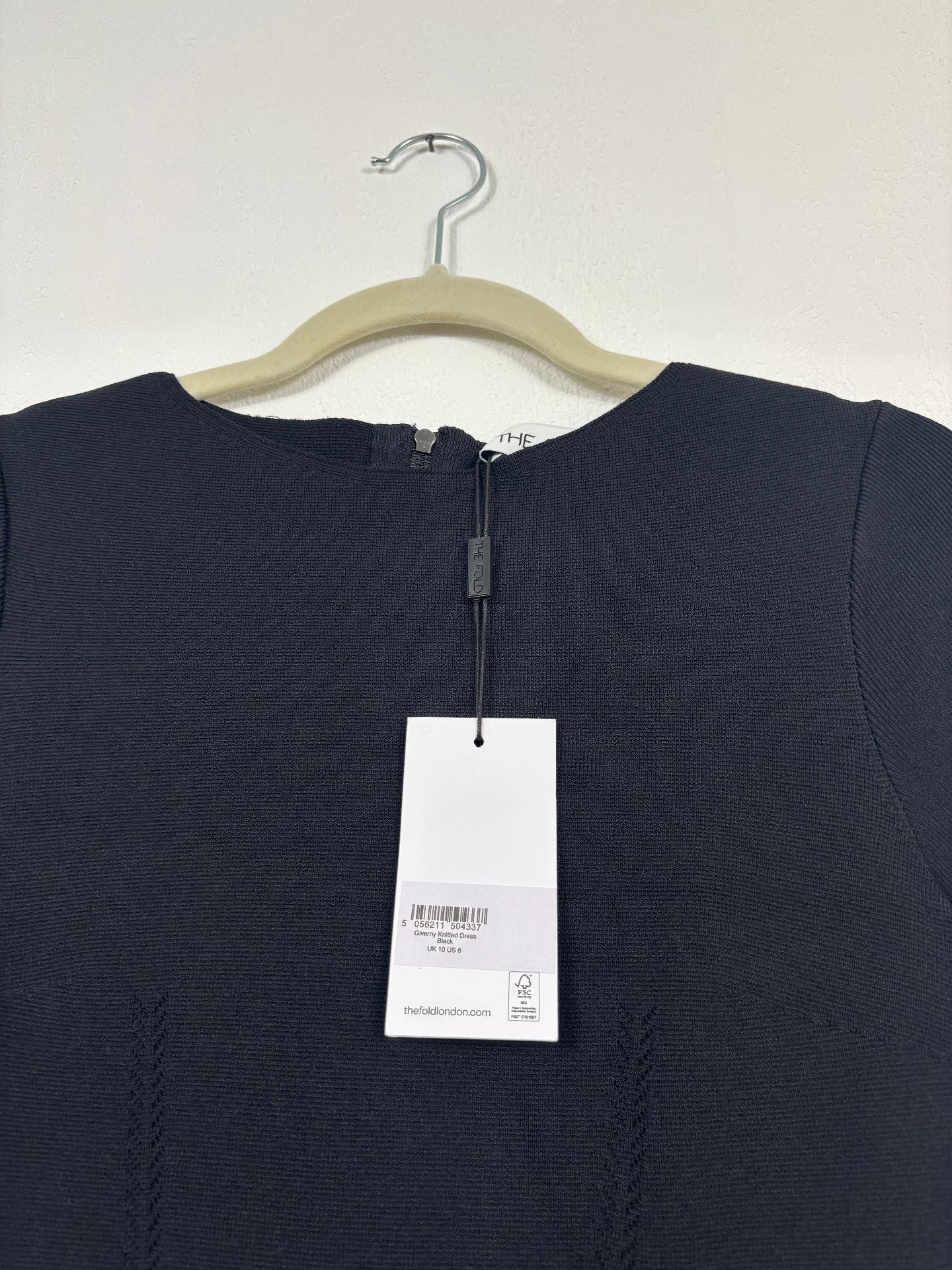 Robe The Fold London Giverny Sculpt Knit noir – T.38-5