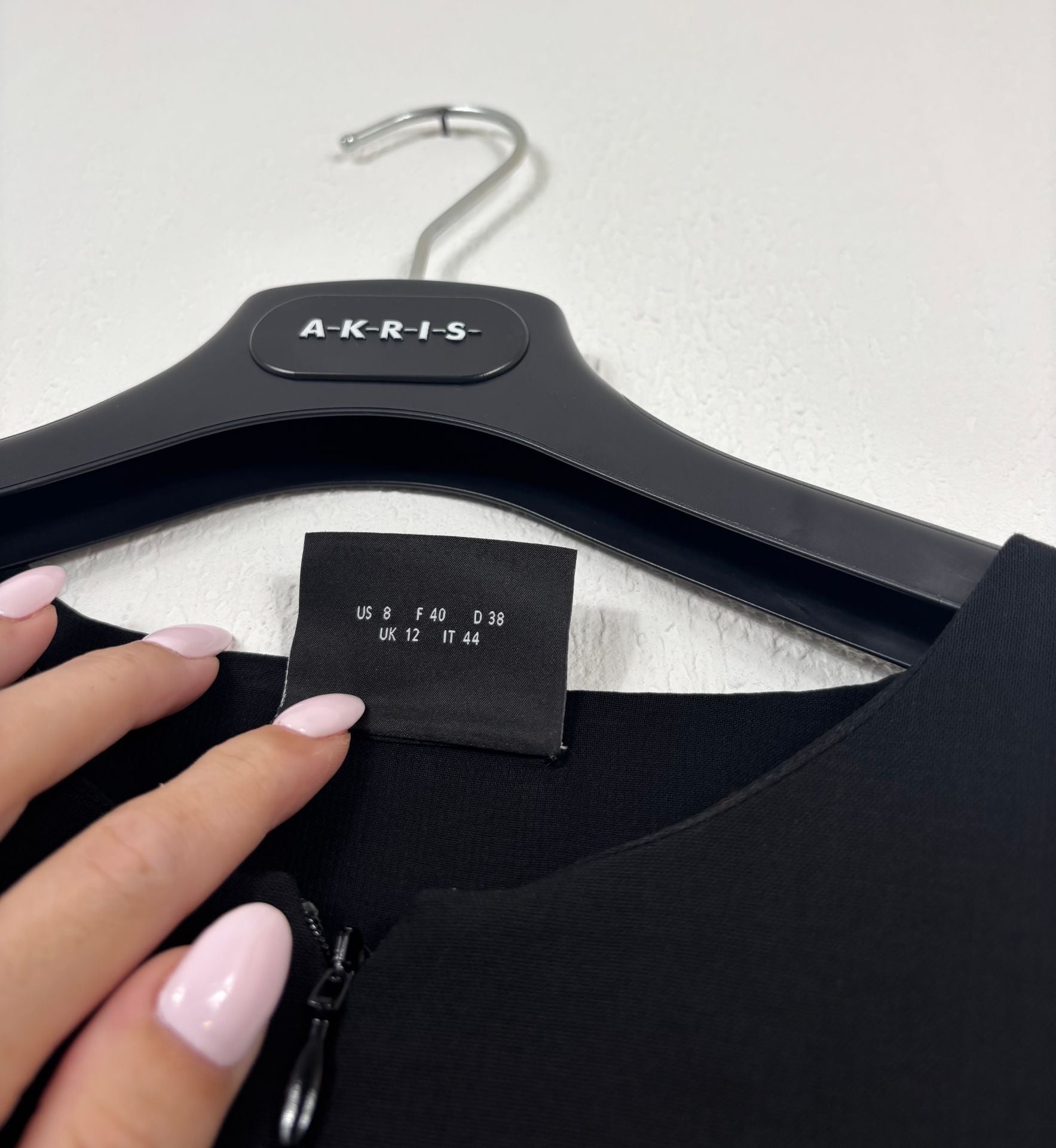 Robe Akris en laine double face noire – T.40-6