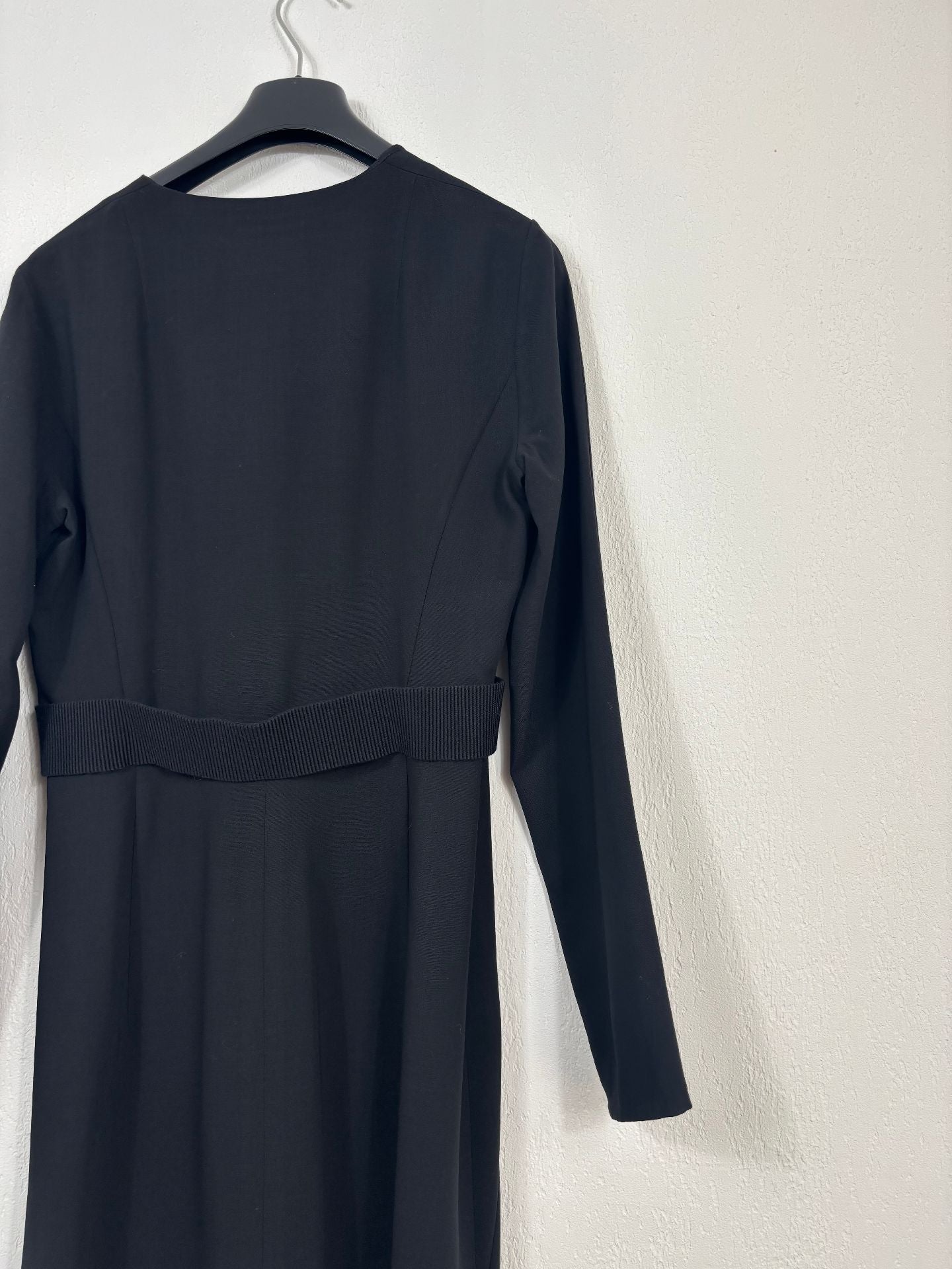 Robe Akris en laine double face noire – T.40-8