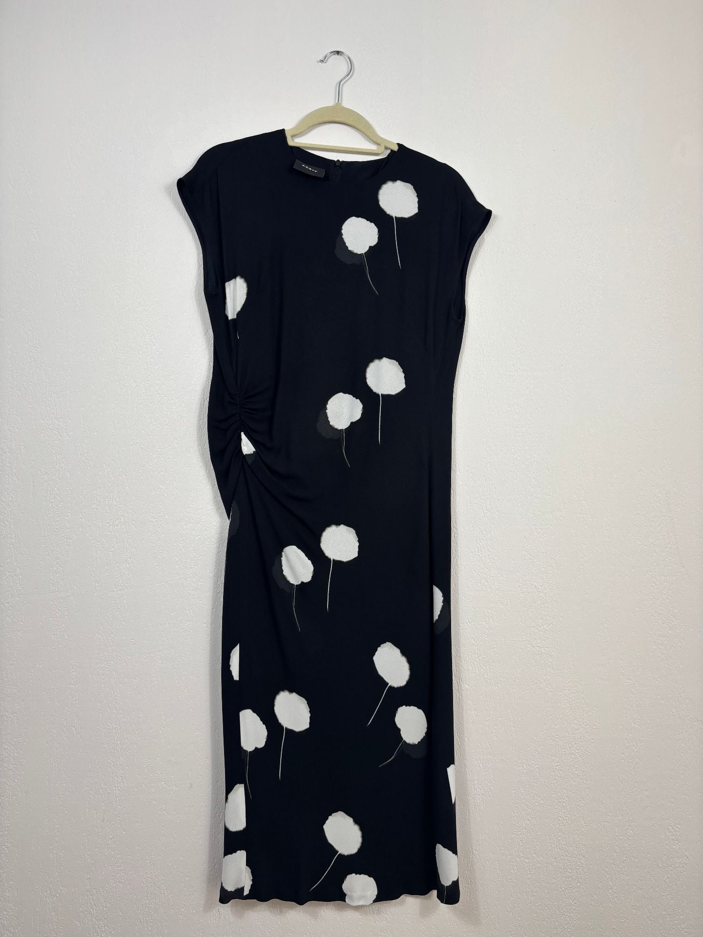 Robe Akris Dandelion Print noire imprimé floral – T.40-3
