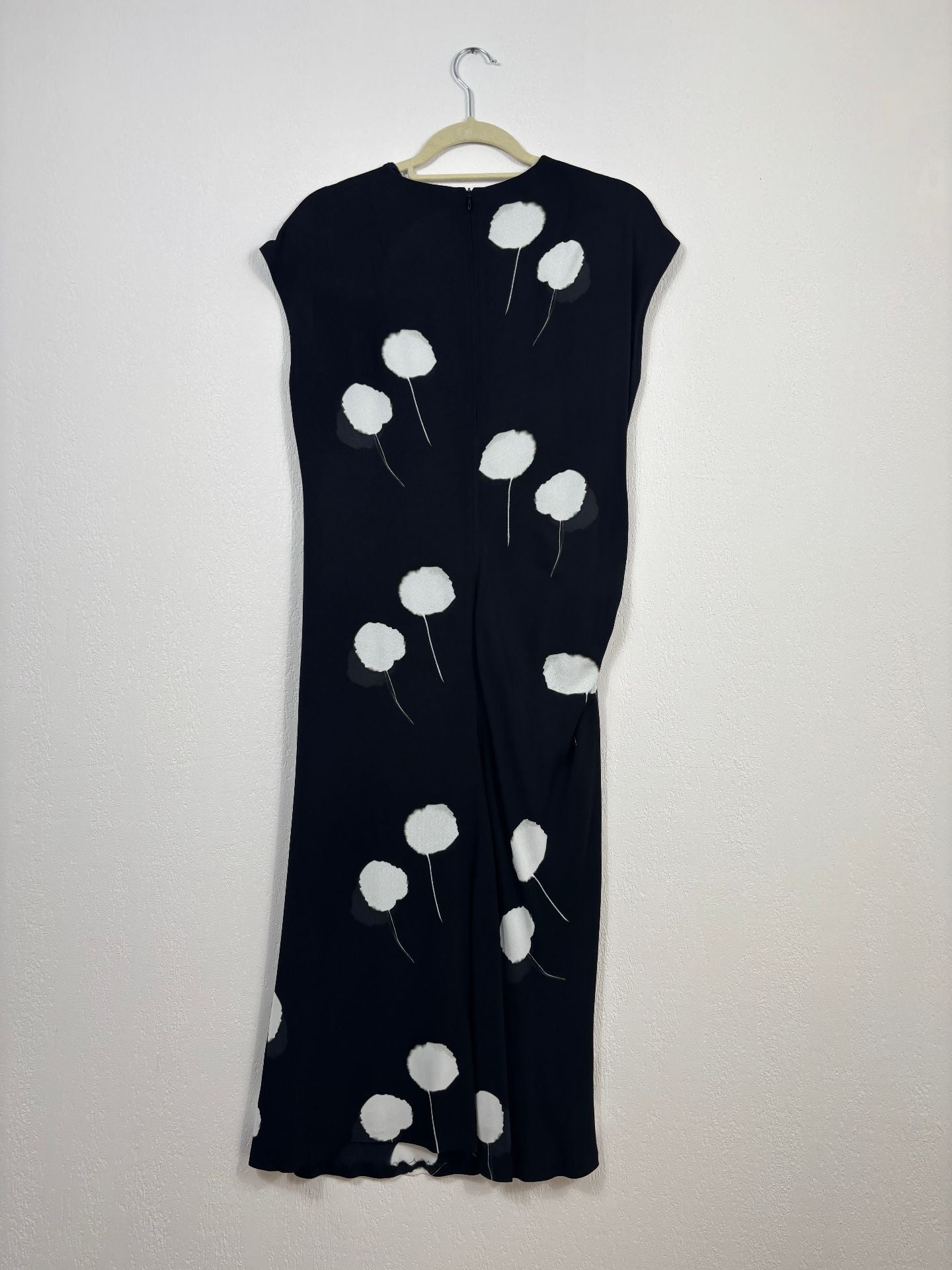 Robe Akris Dandelion Print noire imprimé floral – T.40-9