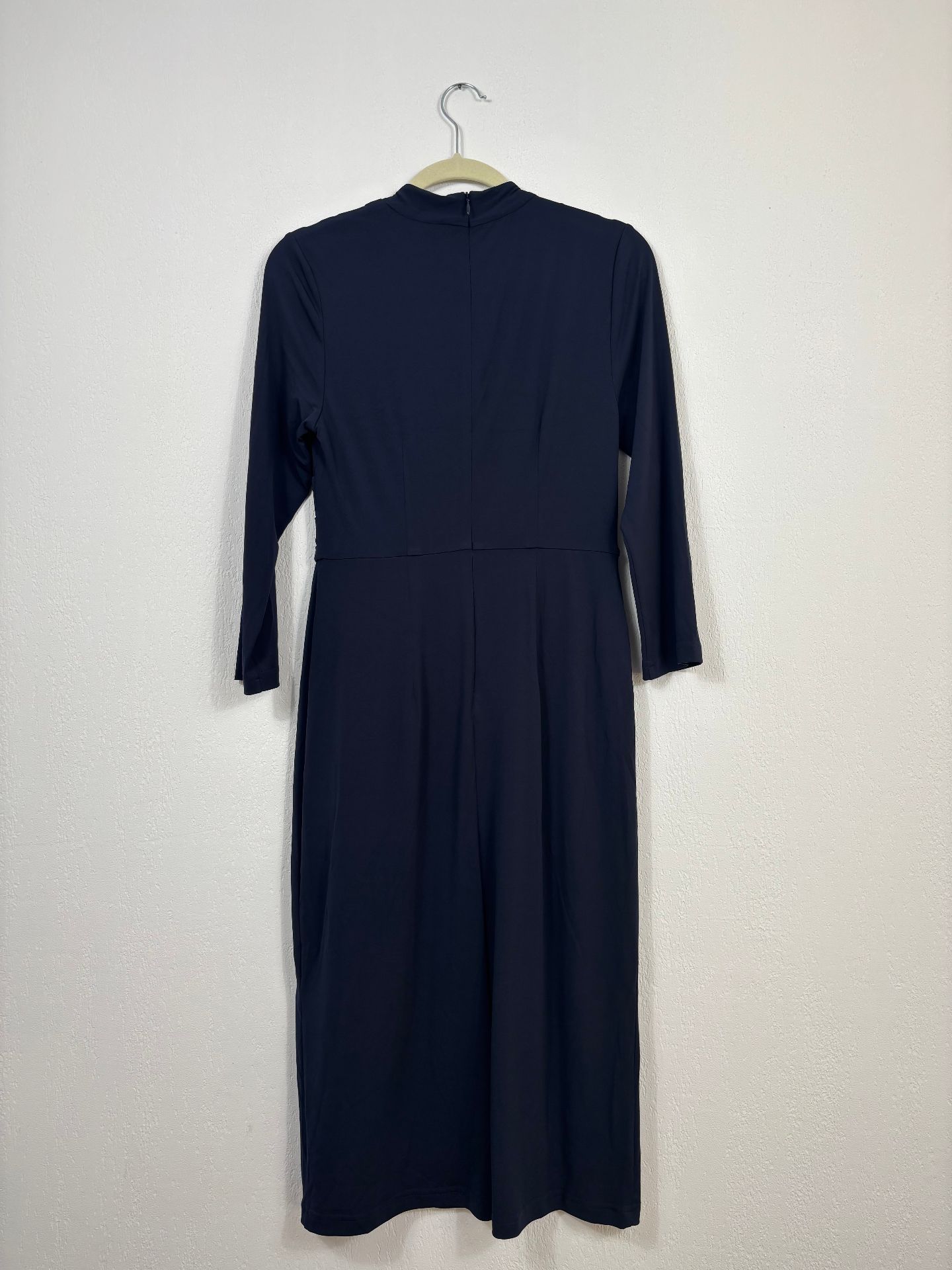 Robe The Fold Taviano bleu marine drapée – T.38-8