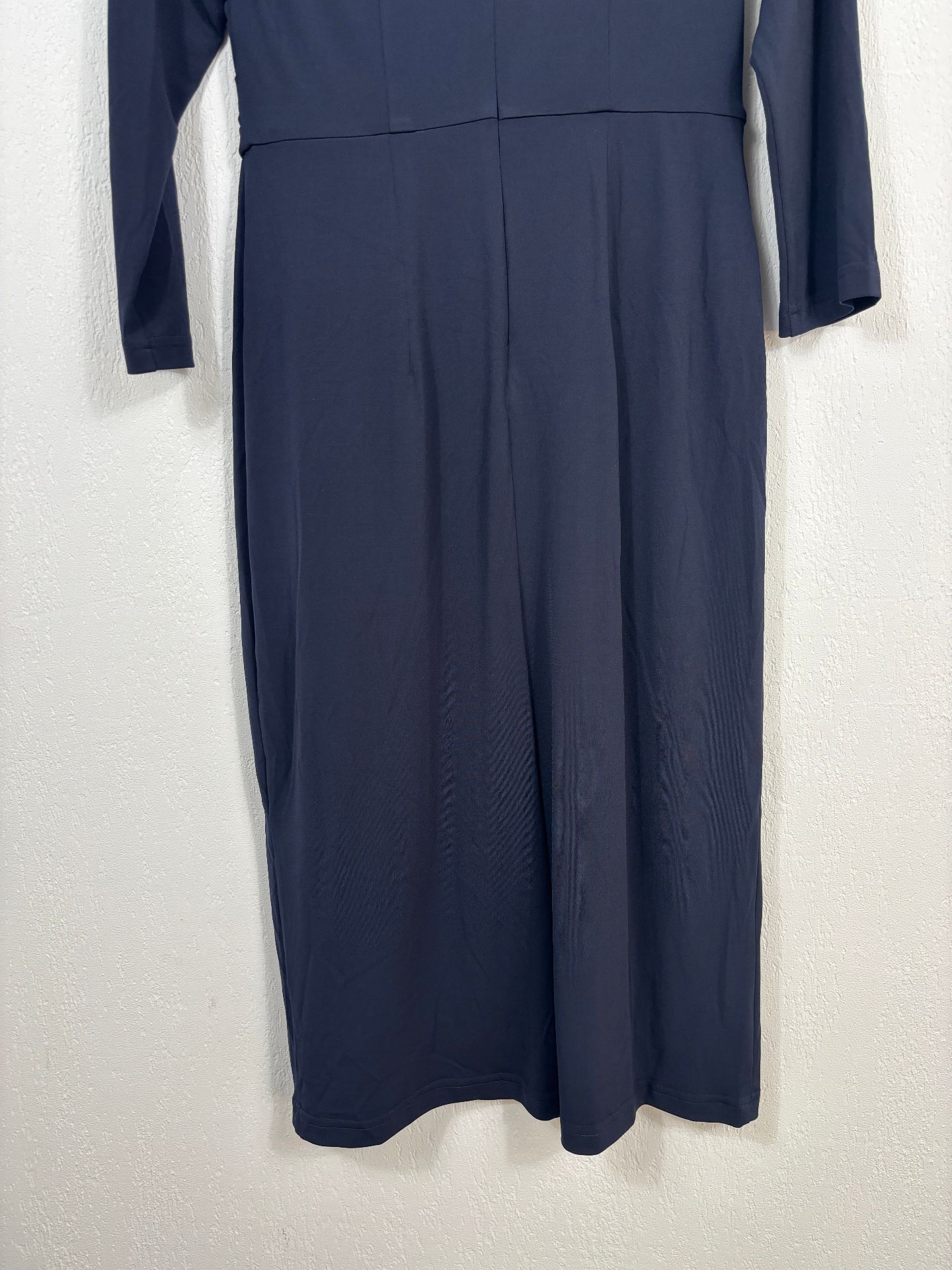 Robe The Fold Taviano bleu marine drapée – T.38-11