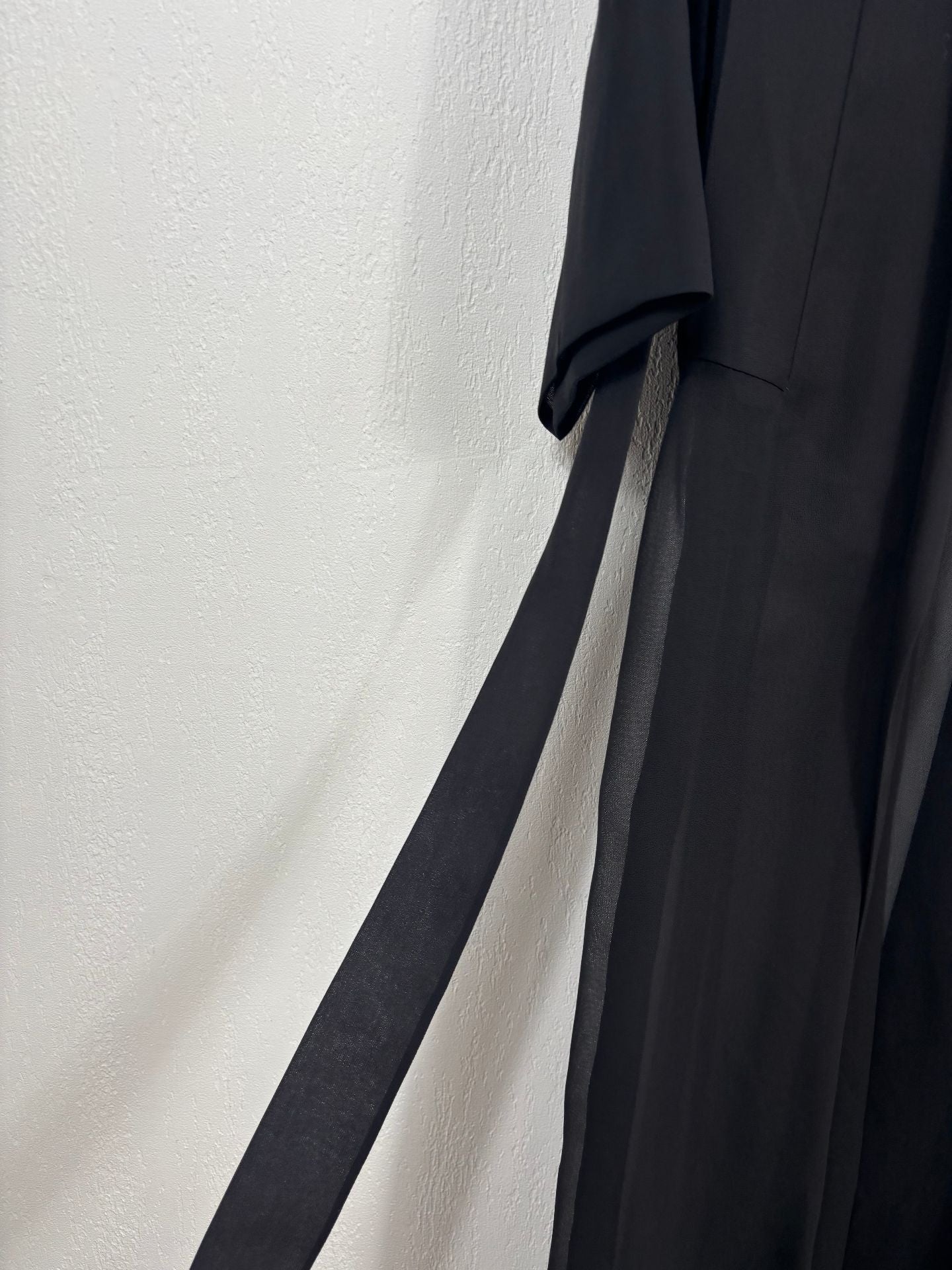 Long trench en gaze de soie noire – Akris – T.40 - Neuf avec étiquette-17