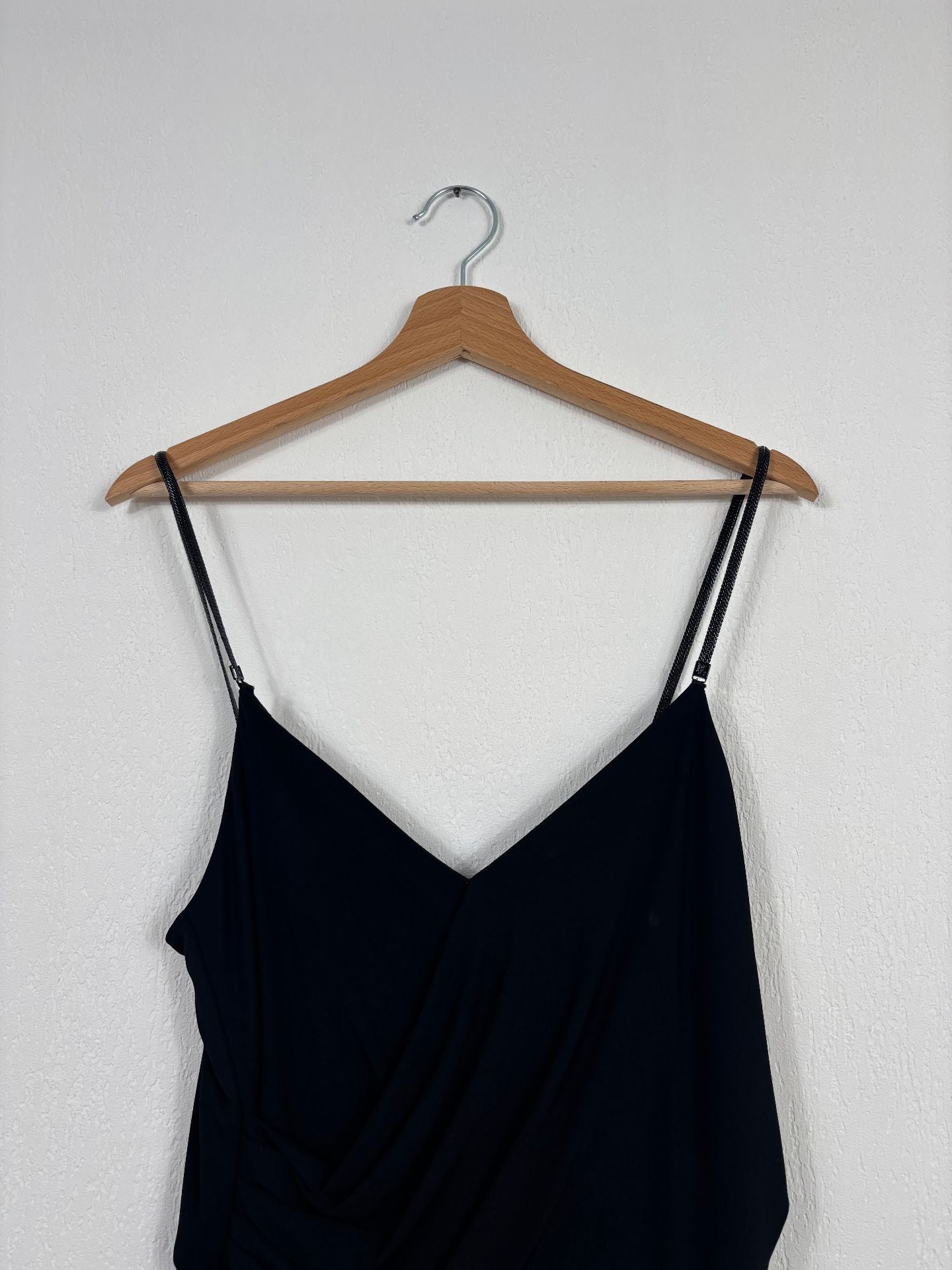 Combinaison longue noire drapée – Ralph Lauren Purple Label – Taille L-3