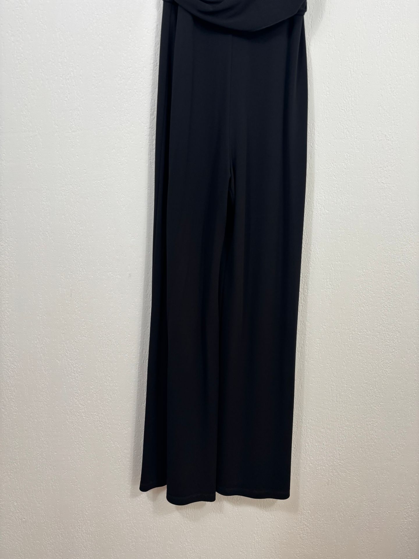 Combinaison longue noire drapée – Ralph Lauren Purple Label – Taille L-9