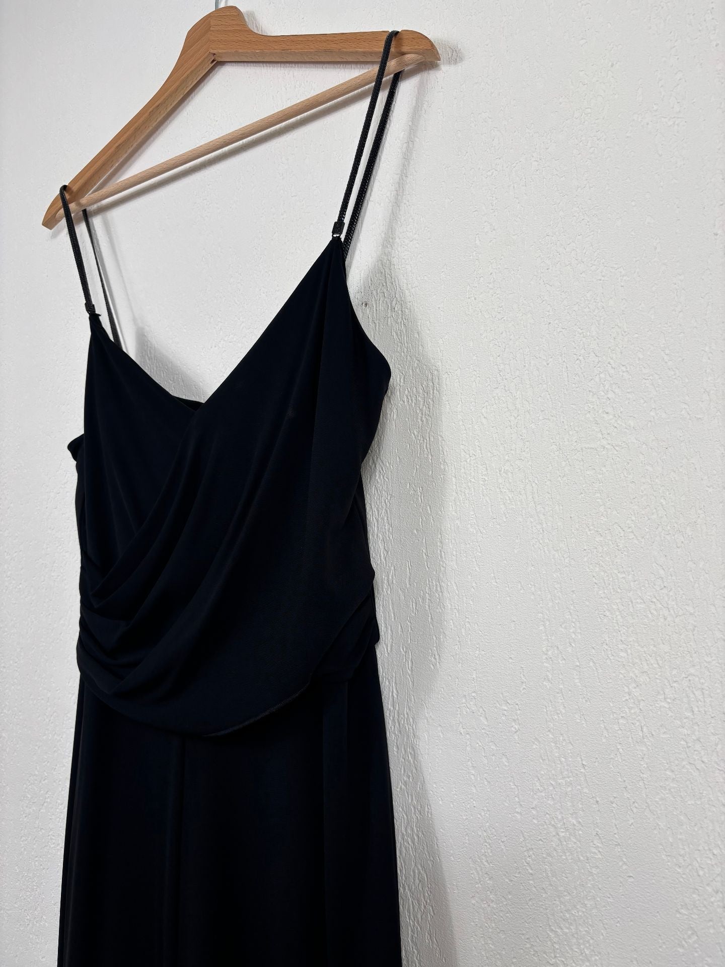 Combinaison longue noire drapée – Ralph Lauren Purple Label – Taille L-10