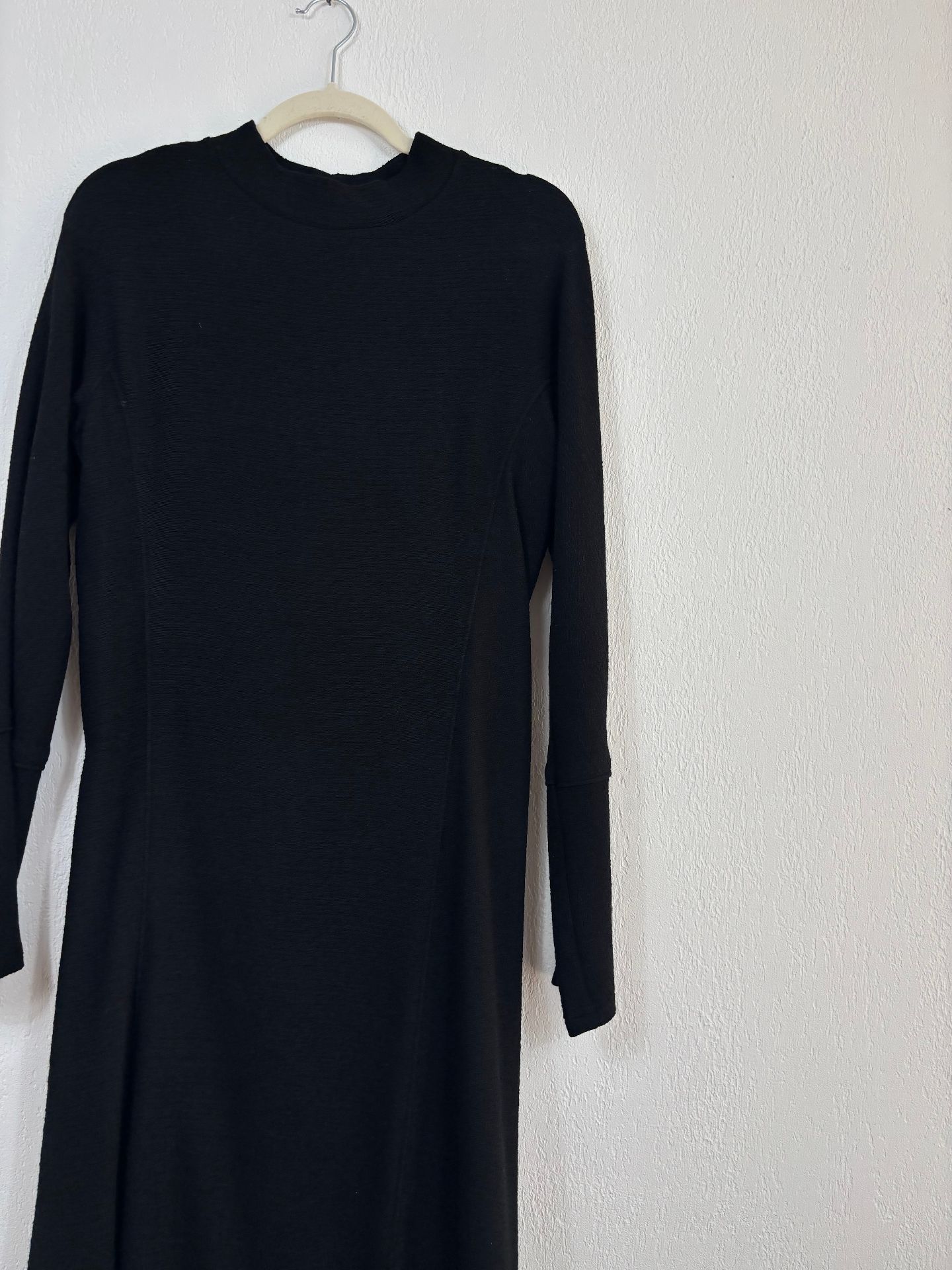 Robe longue en laine noire – Didier Angelo – Taille L-3