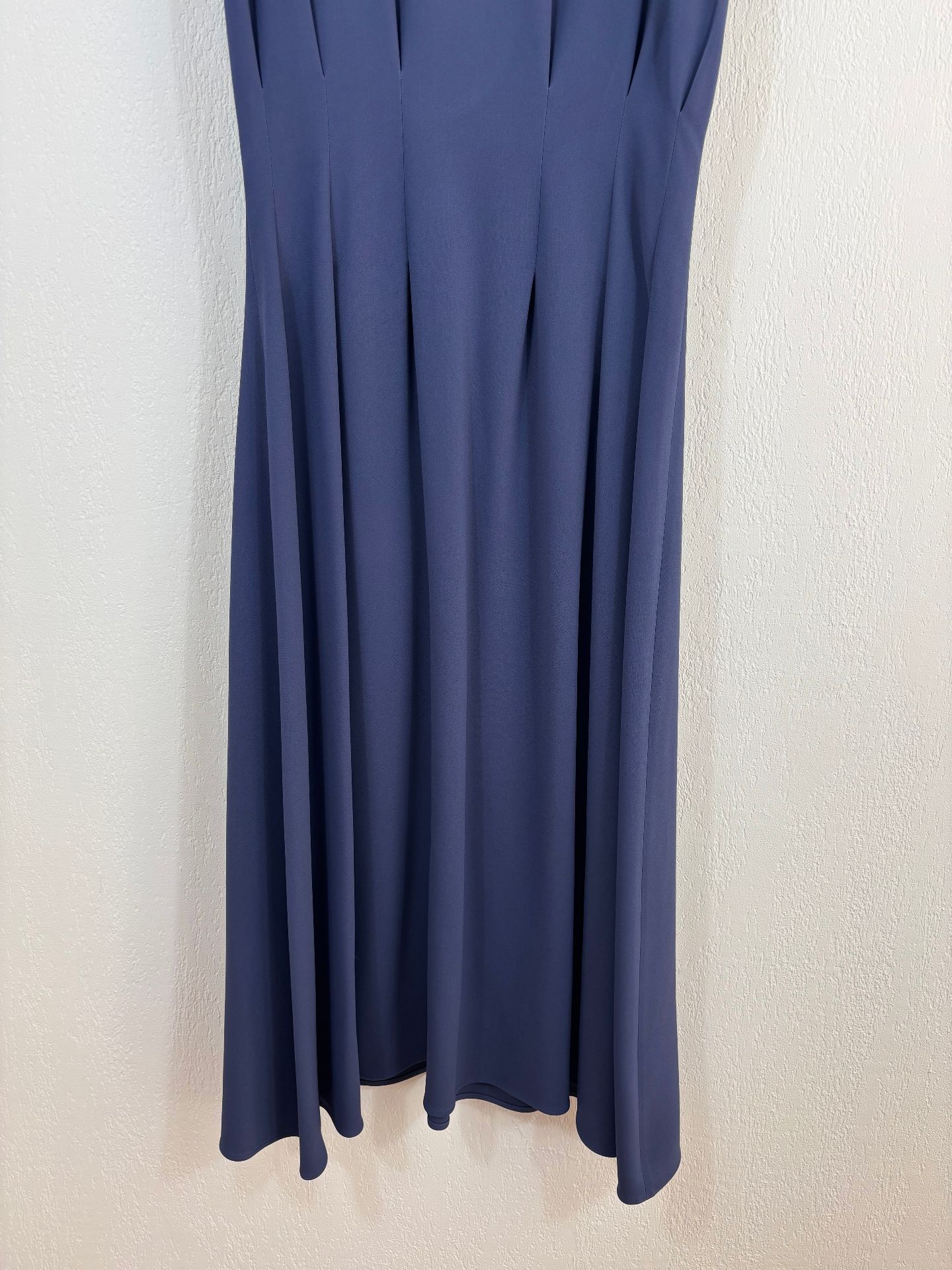 Robe longue en cady bleu Delma – Joseph – Taille L-4