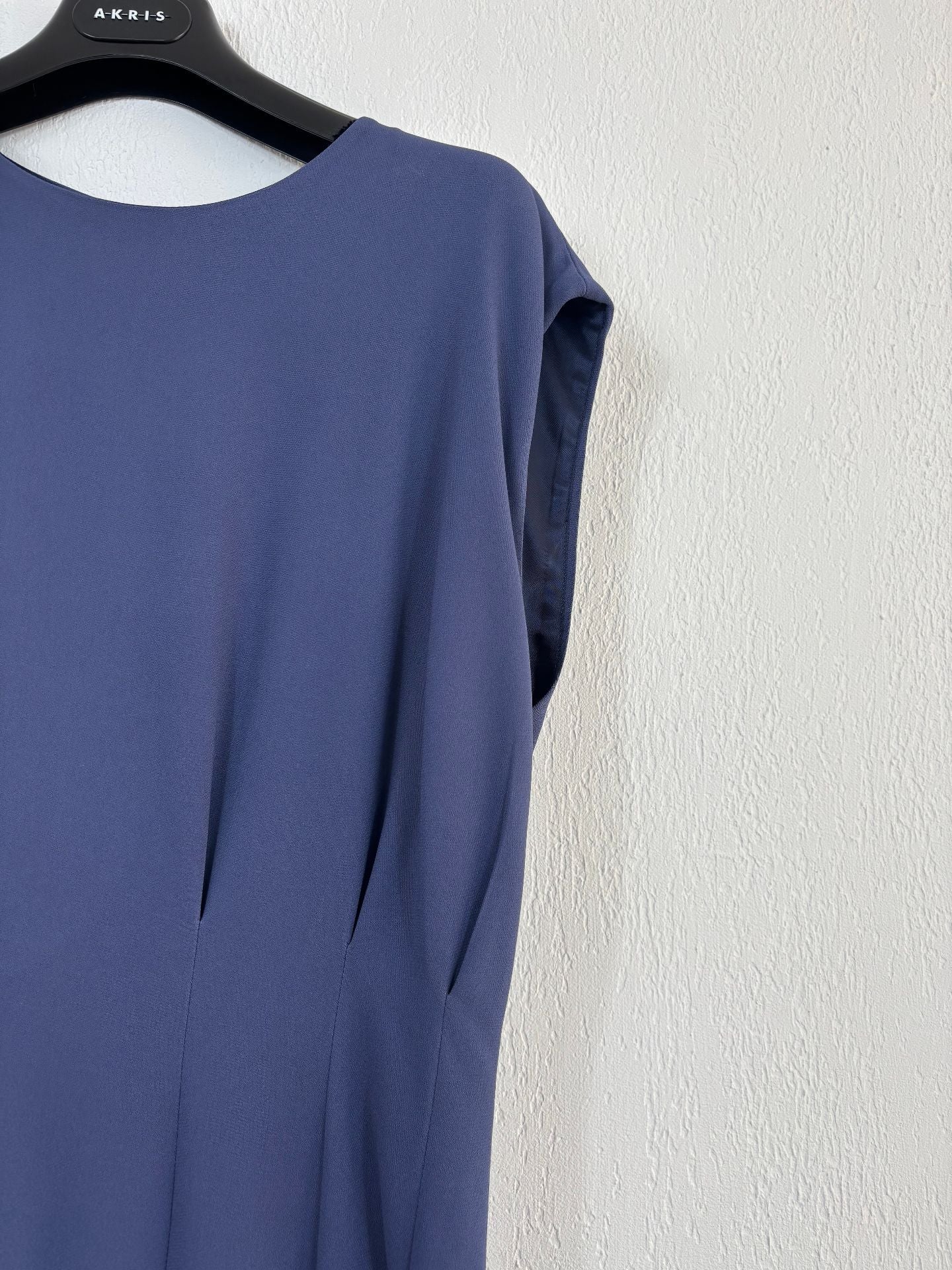 Robe longue en cady bleu Delma – Joseph – Taille L-5
