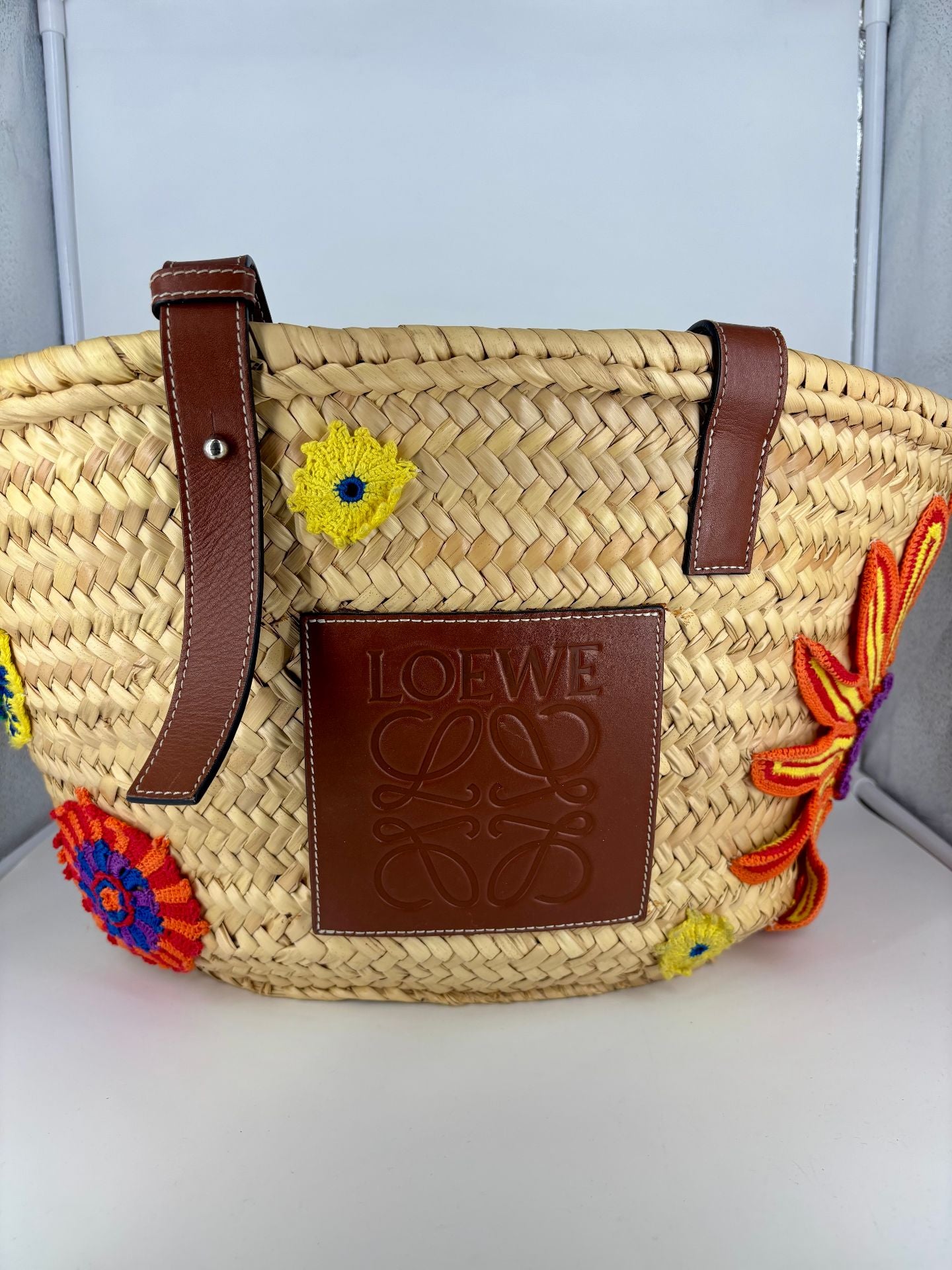 Loewe x Paula’s Ibiza Palm Leaf and Leather Basket Bag – Limited Edition-3