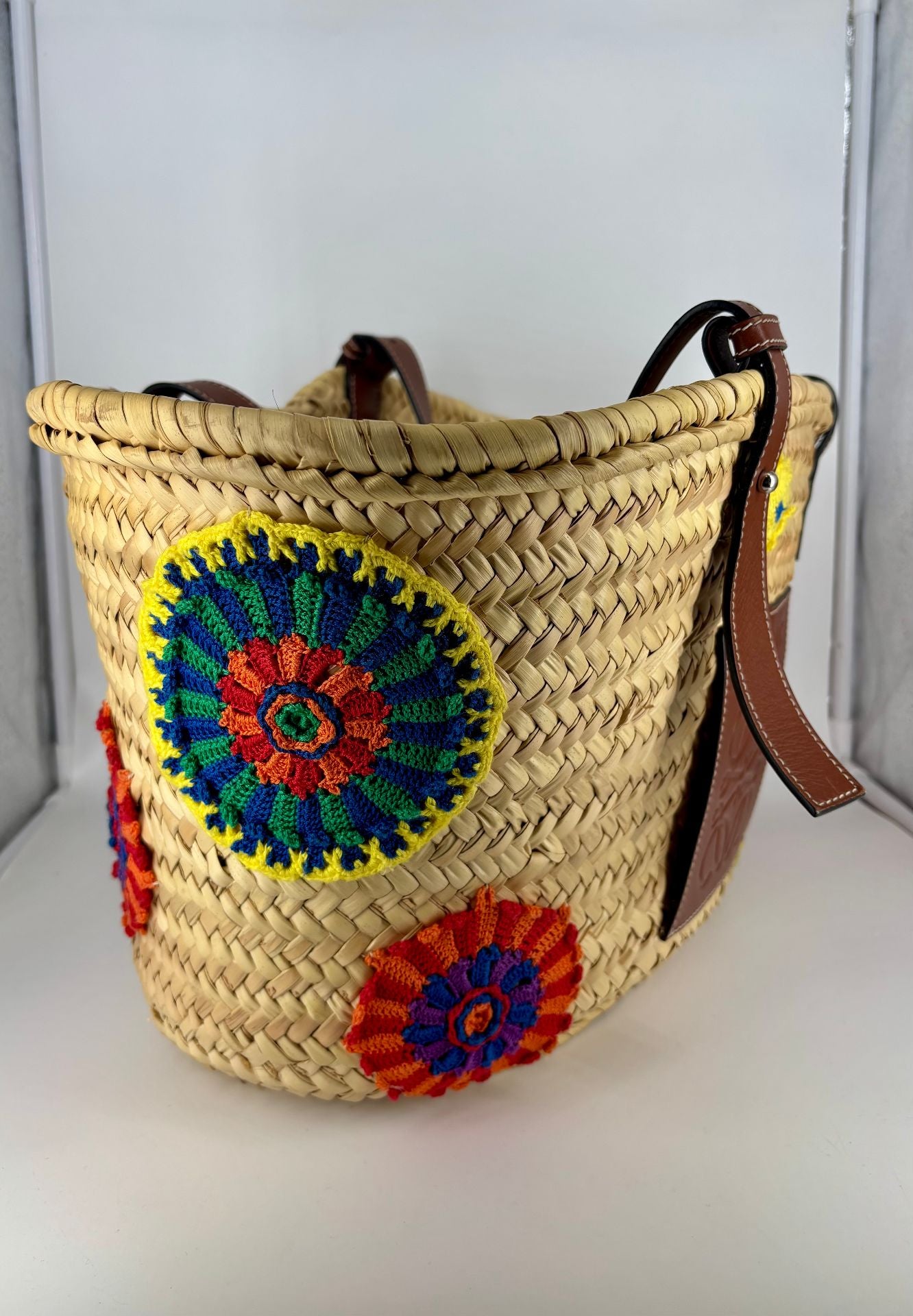 Loewe x Paula’s Ibiza Palm Leaf and Leather Basket Bag – Limited Edition-4