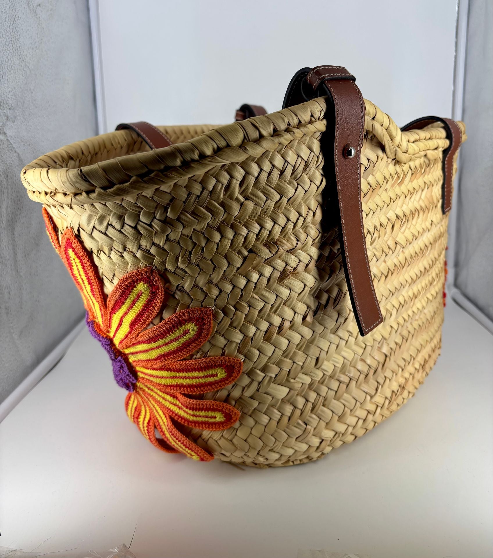 Loewe x Paula’s Ibiza Palm Leaf and Leather Basket Bag – Limited Edition-6