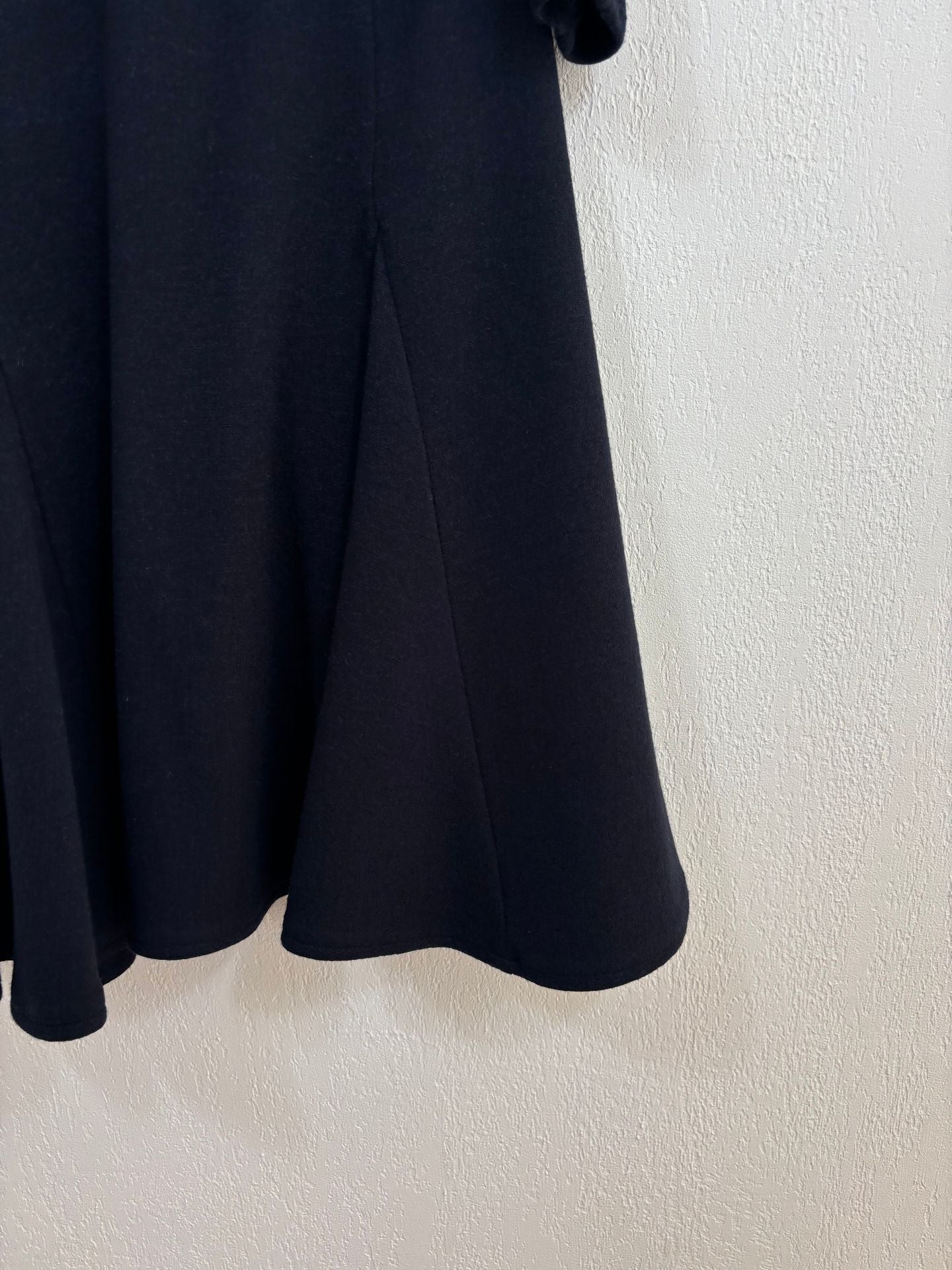Robe longue en laine bleu marine évasée - Didier Angelo – Taille L-6
