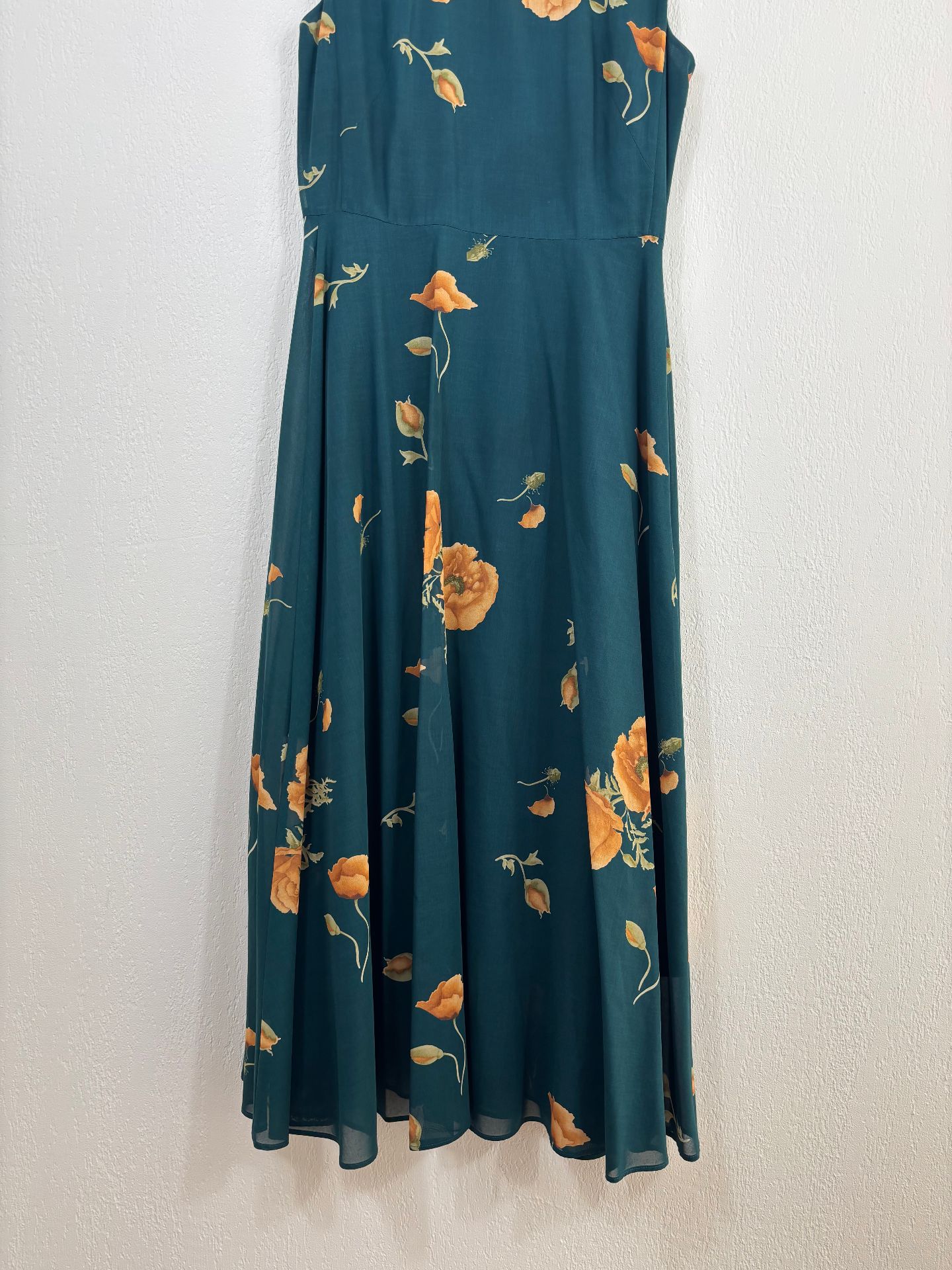 Robe Akris Anemone Green en laine vierge imprimée – Taille 40-3