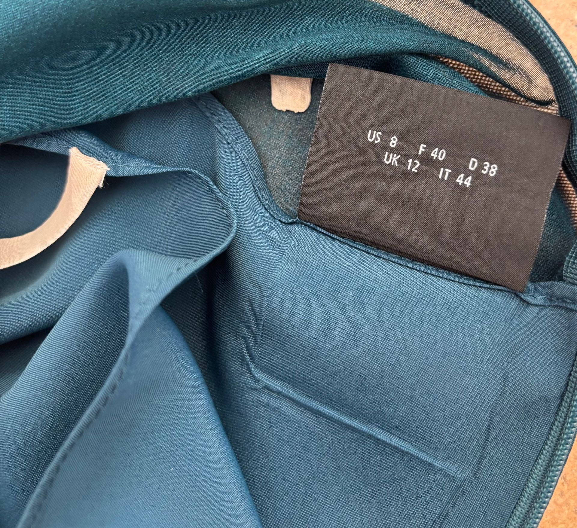 Robe Akris Anemone Green en laine vierge imprimée – Taille 40-9