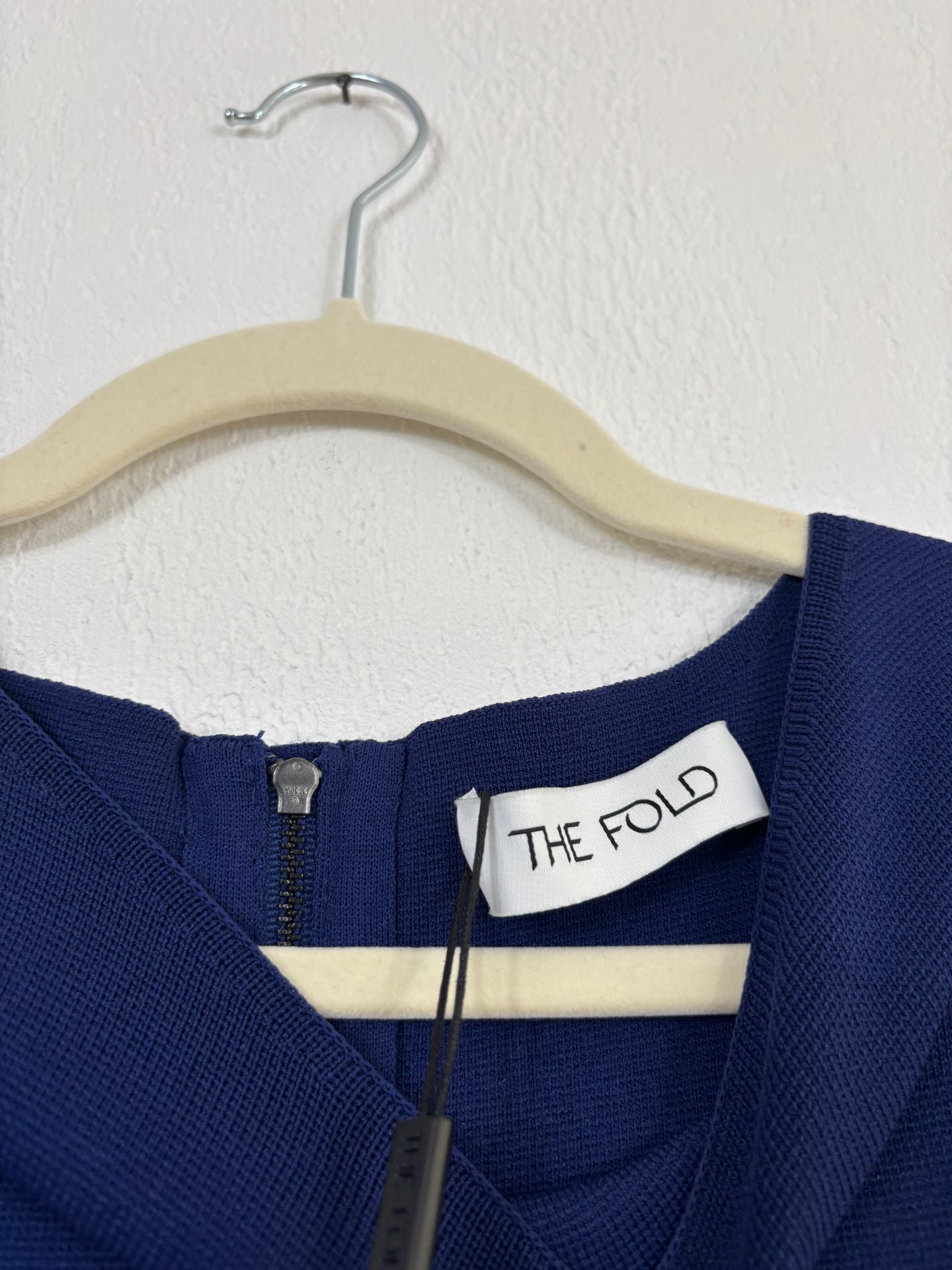 Robe The Fold Giverny bleue en acétate texturé – Taille 38-7