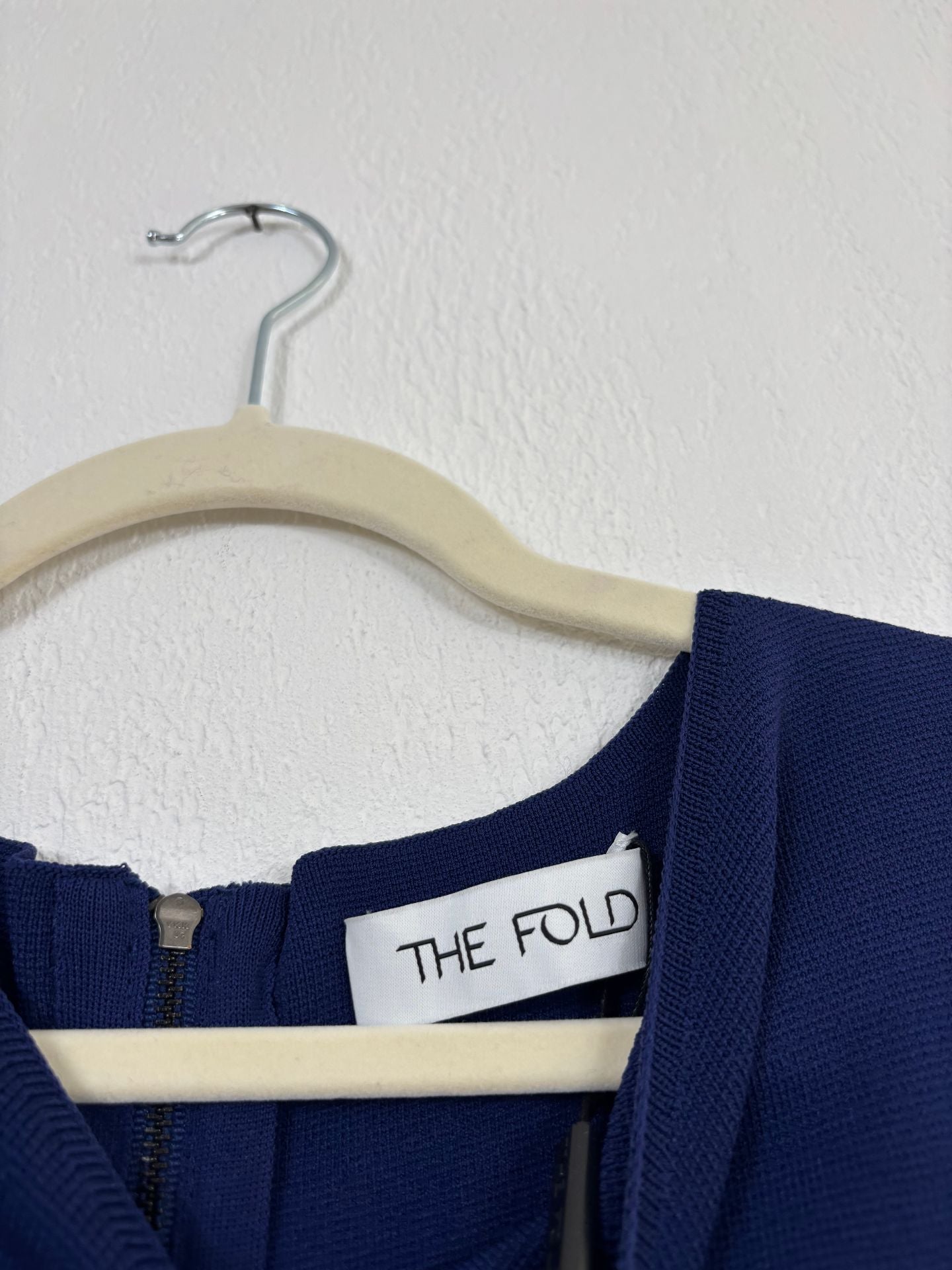 Robe The Fold Giverny bleue en acétate texturé – Taille 40-8