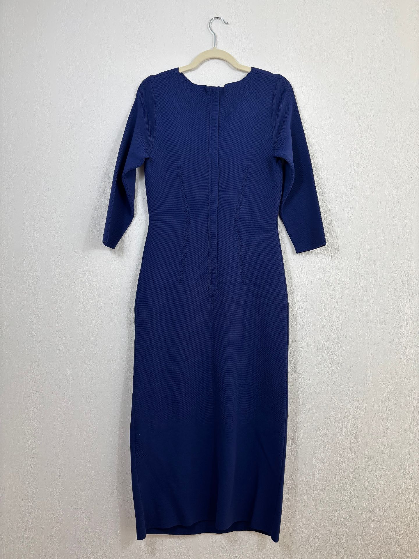 Robe The Fold Giverny bleue en acétate texturé – Taille 40-9