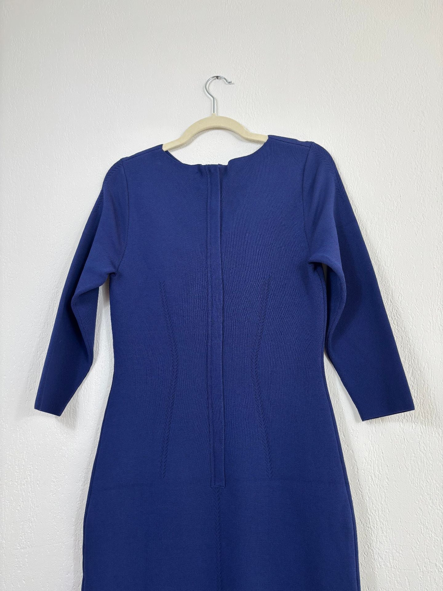 Robe The Fold Giverny bleue en acétate texturé – Taille 40-11