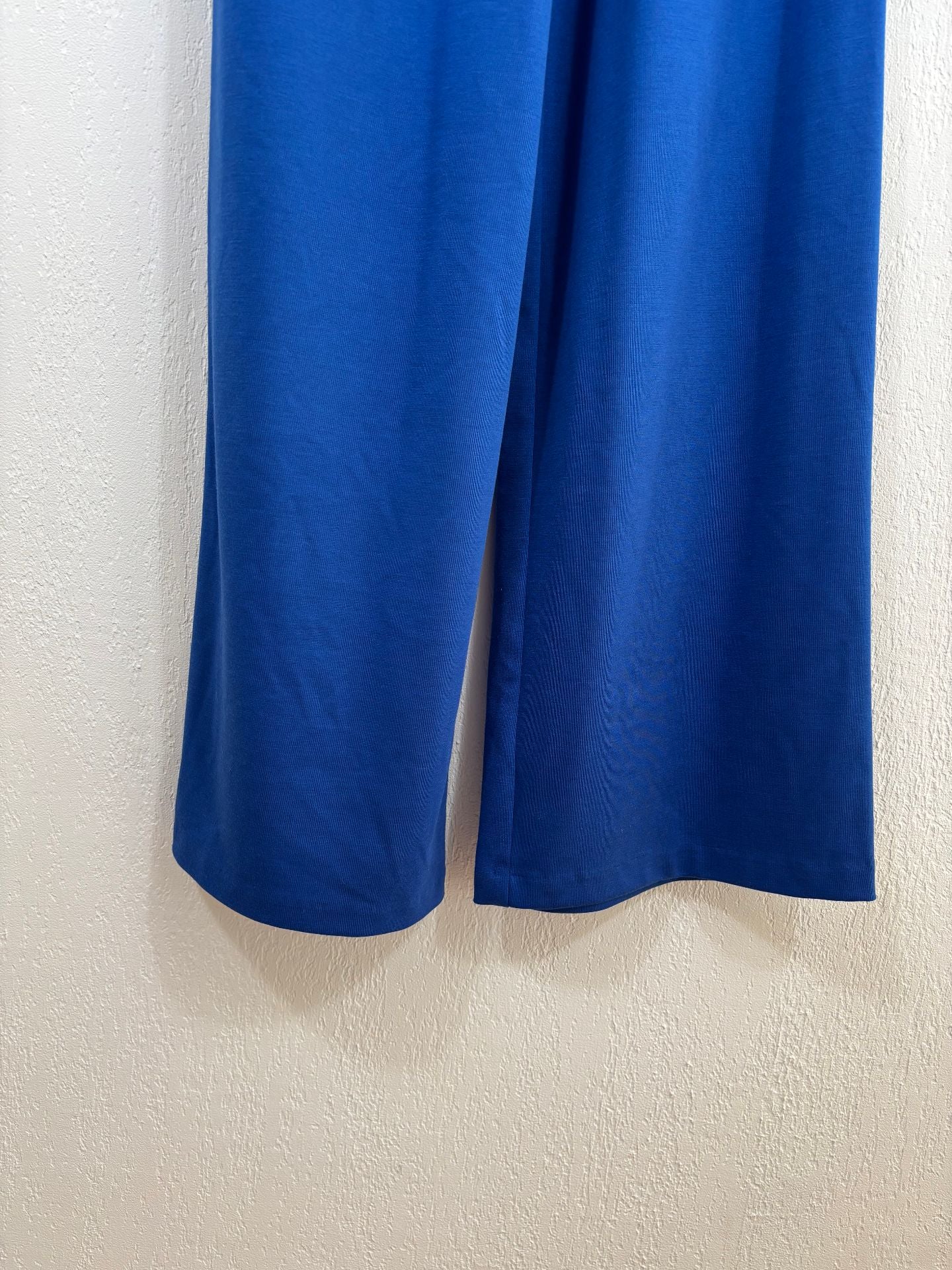 Combinaison bleue en maille de coton drapée – Crisoni – Taille L-7