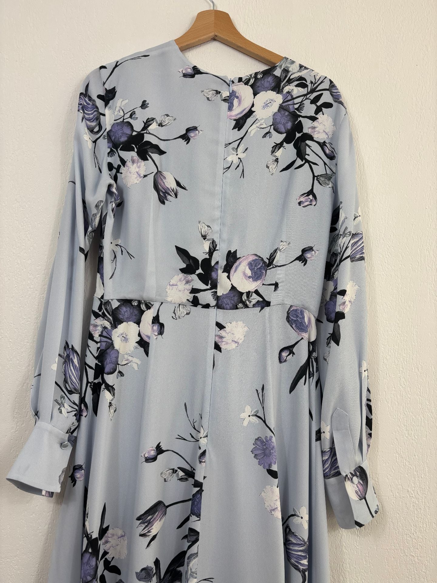 Robe midi à fleurs Dutch Flowers Painting Blue – Erdem – Taille 42-7